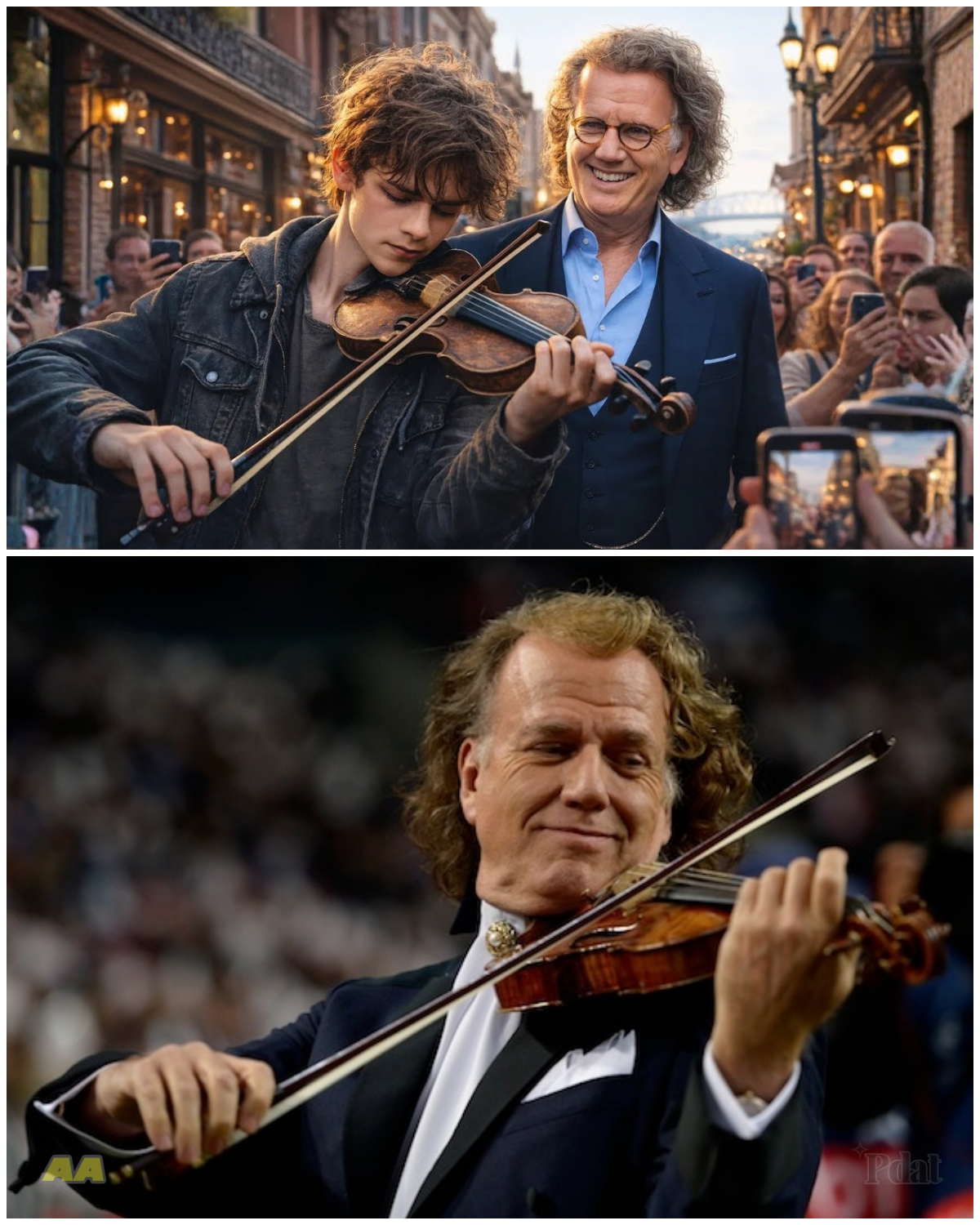 A STREET KID PLAYS “MY WAY” ON A BROKEN OLD VIOLIN… THEN ANDRÉ RIEU SUDDENLY SHOWS UP