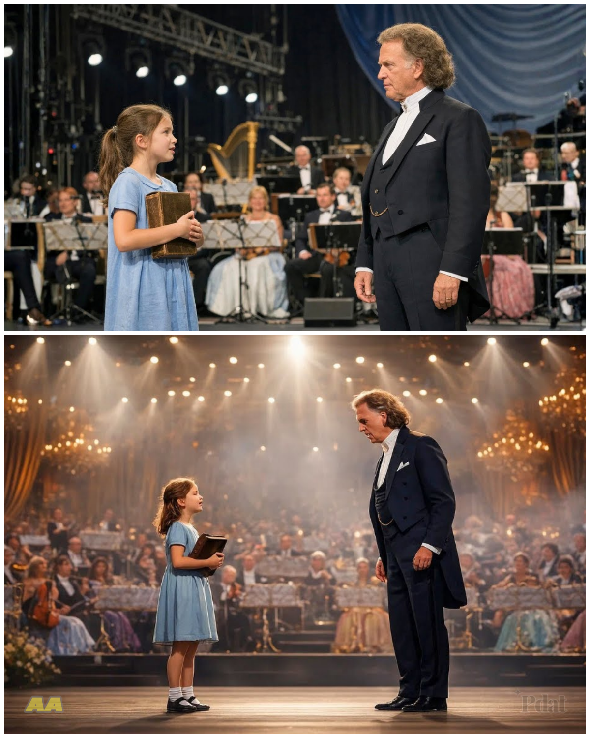 A 7-YEAR-OLD GIRL HOLDING A BIBLE STOPPED ANDRÉ RIEU MID-CONCERT