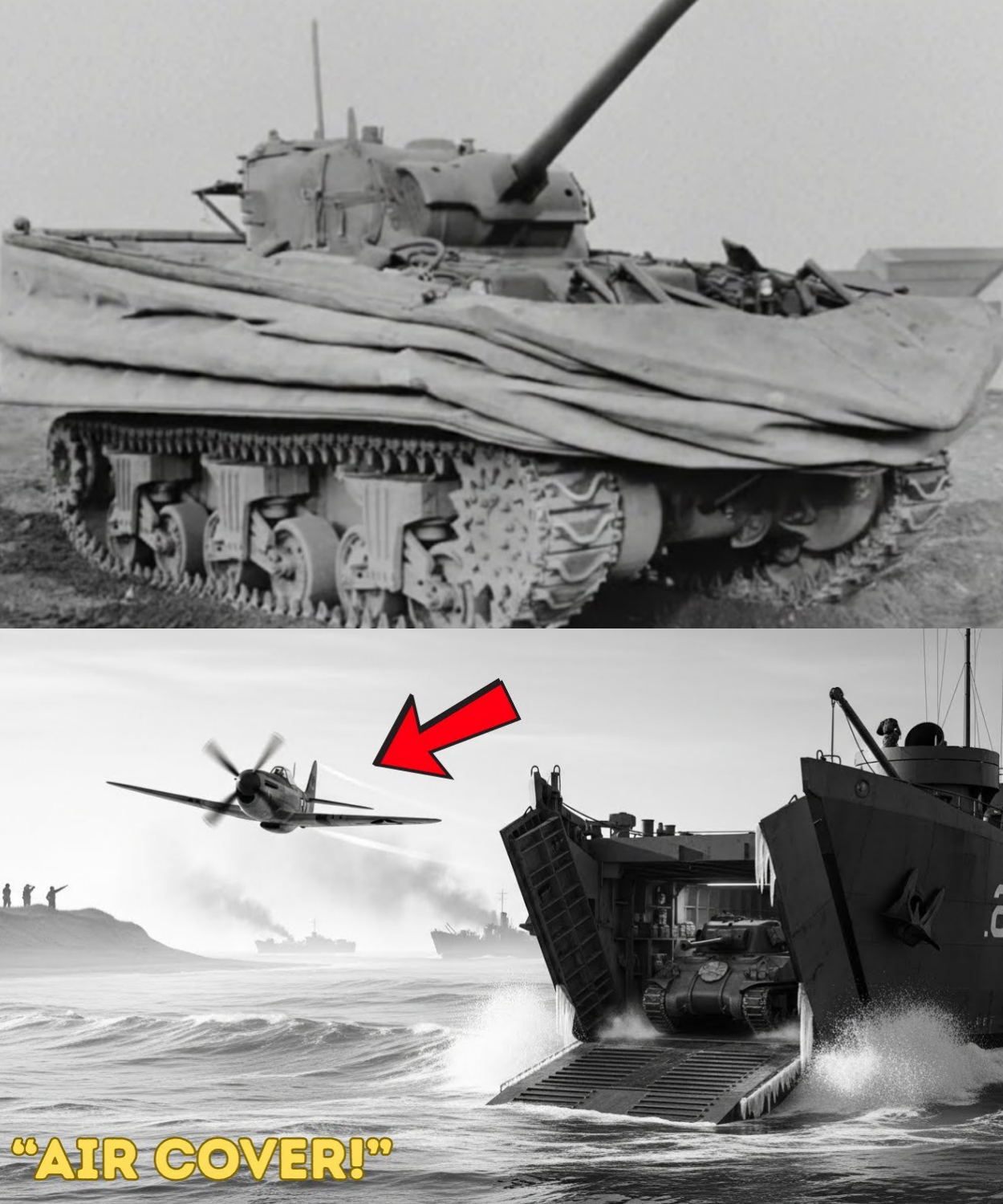 They Opened in the Surf — German Observers Shocked as LSTs Landed Tanks in Normandy
