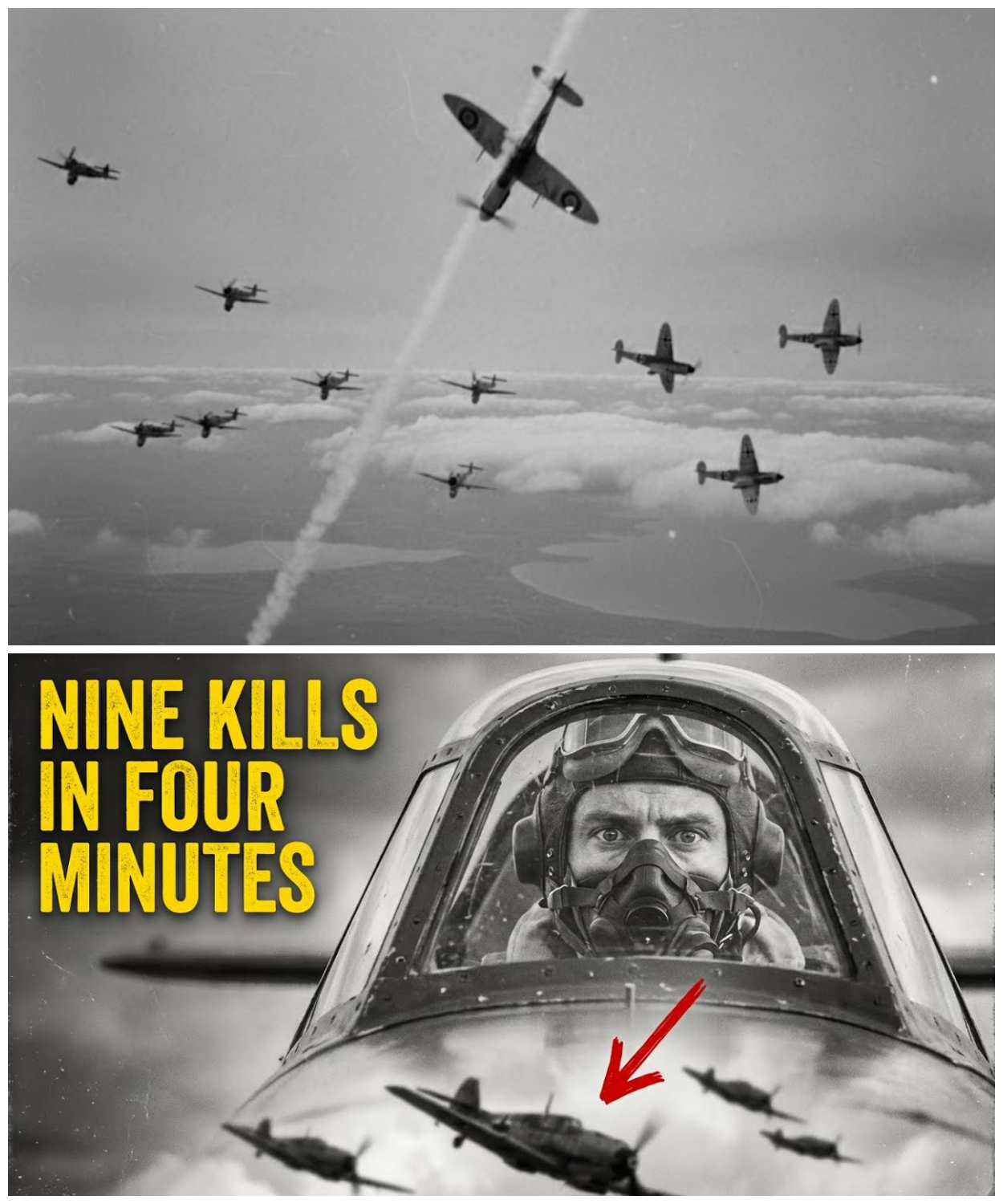 They Mocked His “Caveman” Dive Trick — Until He Shredded 9 Fighters in One Sky Duel