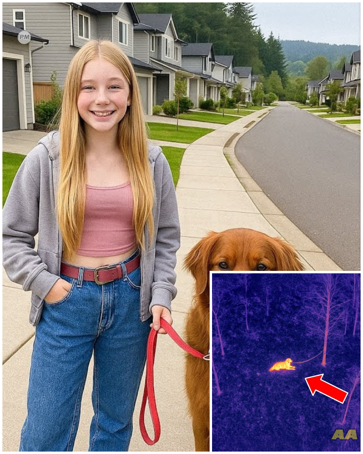 Girl Vanished Walking Her Dog, 1 Year Later a Hunter’s Thermal Drone Captures This…