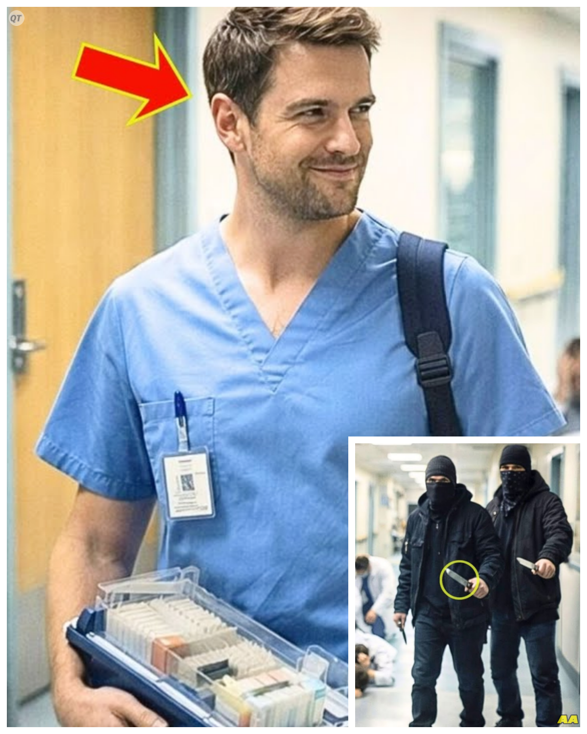 Nobody Knew the Night Nurse Was a Hell’s Angel — Until Gangsters Attacked the Hospital Ward, Then…  The three armed men who walked into Mercy General at 2:47 a.m.made two mistakes.  First, they assumed the lone nurse at the desk was an easy target.  Second, they didn’t notice the faded scar running down his neck, the kind you get from a motorcycle wreck at 90 mph, or the way his hands never shook when he heard the pistol rack.  Marcus Ree had spent a decade as road captain for the Death Valley chapter of the Hell’s Angels.  He protected his brothers through barb roll brawls, turf wars, and desert ambushes.  Now he protected patients.  But tonight, when the Vega cartel came for a dying witness in his ward, Marcus would have to choose.  Stay invisible or become the monster he’d spent 7 years trying to bury.  Before we go any further, I want to ask you something.  If this story already has you curious about what happens next, would you mind hitting that like button? It really helps us share more stories like this one.  And if you enjoy tales of courage and second chances, subscribe to the channel.  We’ve got more coming your way.  Thank you so much for being here.  Now, let’s find out what happened that night.  Dawn broke over Chicago with the kind of gray light that makes everything look tired………… Full in the comment 👇