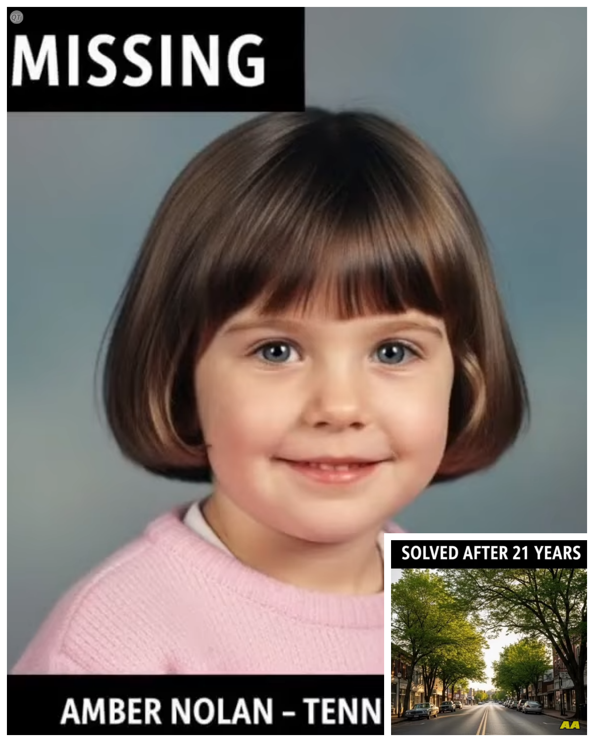 SOLVED: Tennessee Cold Case | Amber Nolan, 5 | Missing Girl Found Alive After 21 Years (1992–2013)..  What you’re about to hear is a story that shook an entire community.  A case filled with unanswered questions, quiet suspicions, and a truth that stayed buried for years.  At the center of it all is a disappearance that many believed would never be solved, leaving a family trapped between hope and heartbreak and a town haunted by what it couldn’t explain.  Before we dive in, drop a comment and let us know where you’re watching from.  We’d love to hear from you.  If you enjoy true crime stories like this, be sure to like the video, subscribe, turn on the notification bell and share it with someone who’d love it, too.  And before we continue with the story, it’s important to note that all names and locations have been changed.  Most importantly, this story is shared to raise awareness.  At 5 years old, Amber Nolan vanished from a quiet Tennessee town on an ordinary Tuesday afternoon in September 1992.  For 21 years, her family believed she was dead.  They mourned her, memorialized her, and built their lives around the permanent absence of a child who should have grown into a woman.  But Amber Nolan wasn’t dead.  She was alive, breathing, walking through the world under a different name, living a life that had been stolen and rewritten………….. Full in the comment 👇