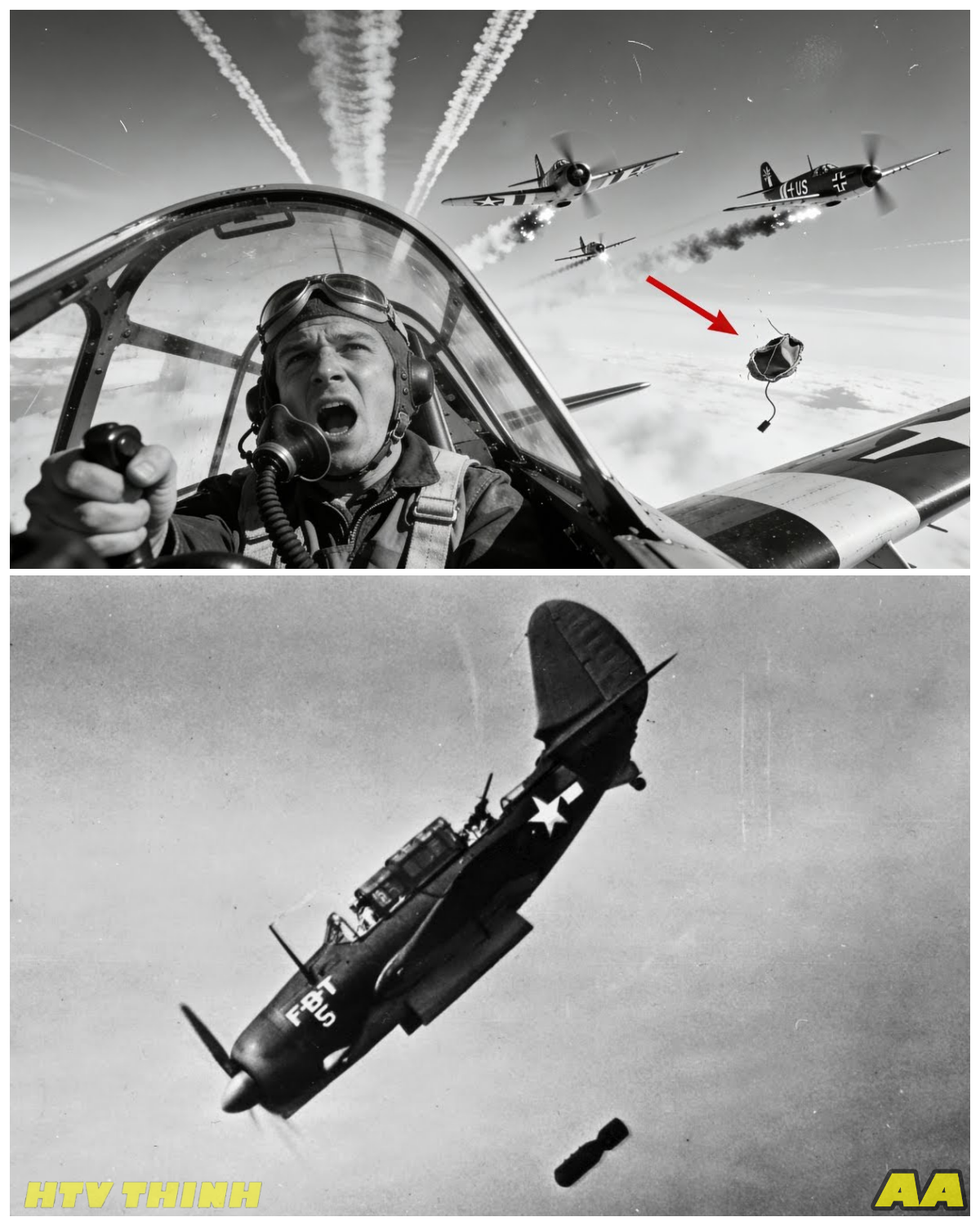 🫁❄️ His Oxygen Died at 42,000 Feet — What He Did Next Killed Three German Fighters