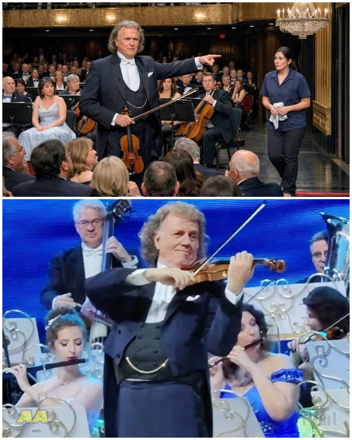 A JANITOR WAS TOLD “KEEP MOVING”—THEN ANDRÉ RIEU FREEZES THE STAGE AND DOES THE UNTHINKABLE