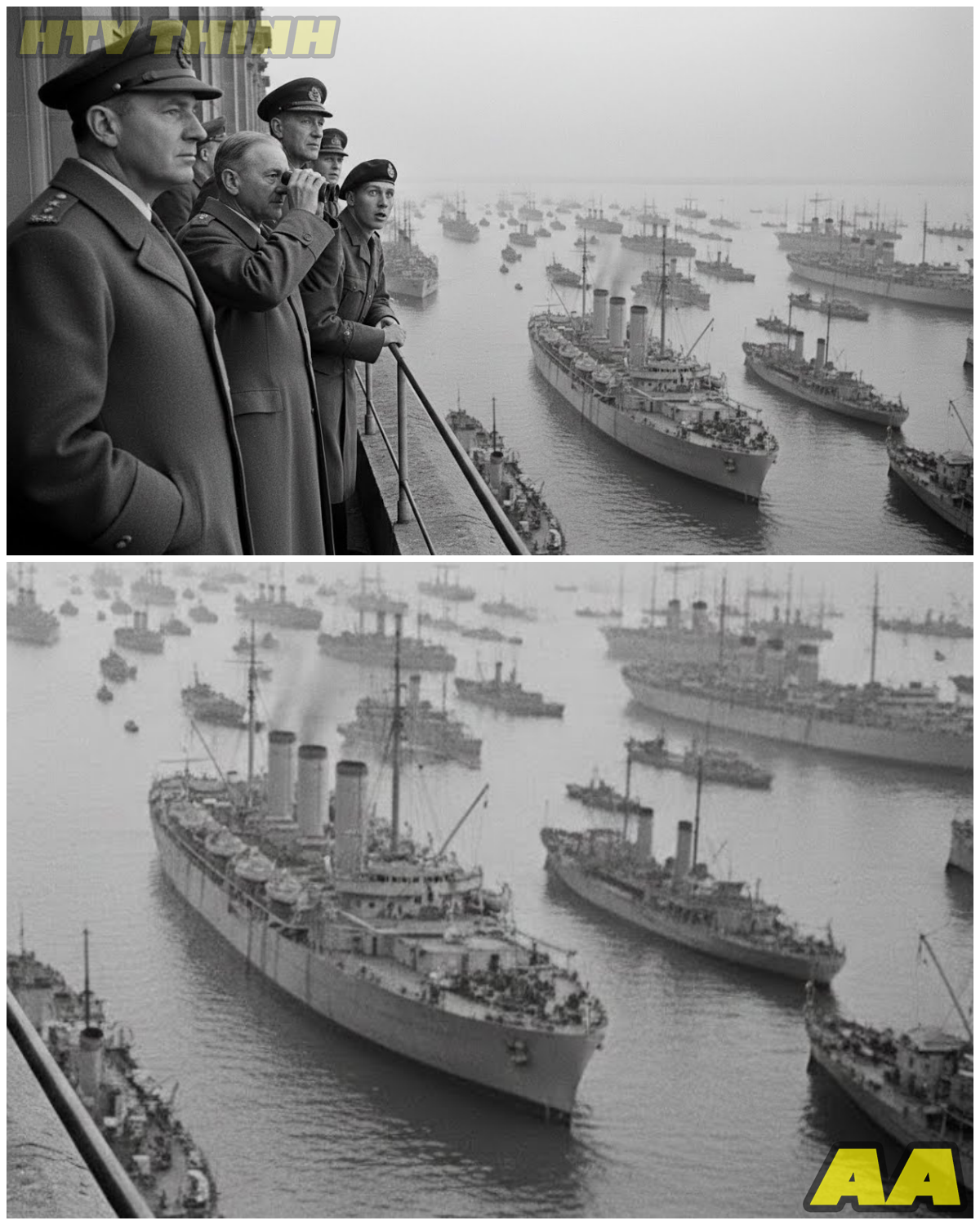 😱 When the Yanks Arrived: British Generals’ Jaw-Dropping Reactions to America’s D-Day Armada! 😱 – HTT