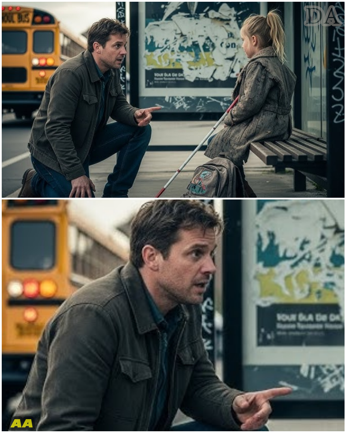 The Unseen Gift: A Single Father’s Vow at the Bus Stop
