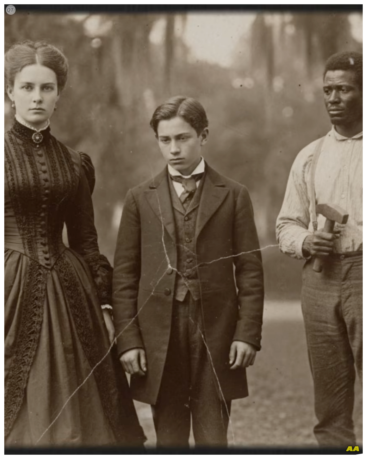 The Infertile Mistress Used Her Husband’s Slave to Bear a Child — A Secret Hidden for 15 Years  In the spring of 1847, a woman stood at the window of a Louisiana plantation house and made a decision that would corrupt three lives forever.  Her husband, a man of wealth and standing, carried a secret that threatened to destroy everything they had built.  He was incapable of fathering children, a fact confirmed by three different physicians, and hidden behind closed doors through seven years of manufactured excuses and delayed explanations.  But Eleanor Bowmont was not a woman who accepted defeat.  She was a woman who understood that power, real power, meant being willing to do what others found unthinkable.  And so she looked out across the grounds of Bellere Plantation, past the formal gardens and the cotton fields, toward the quarters where the enslaved lived, and she began to plan.  The secret she would create would be protected by fear, maintained through lies, and buried so deep that even the child at the center of it would believe the fiction.  For 15 years, that child would grow up thinking he knew who he was, where he came from, what blood ran in his veins.  And when the truth finally surfaced, it would shatter not just one boy’s understanding of himself, but the carefully constructed illusions of an entire family.  This is the story of how far desperation will drive the powerful.  How completely silence can be purchased when you own the people around you………….