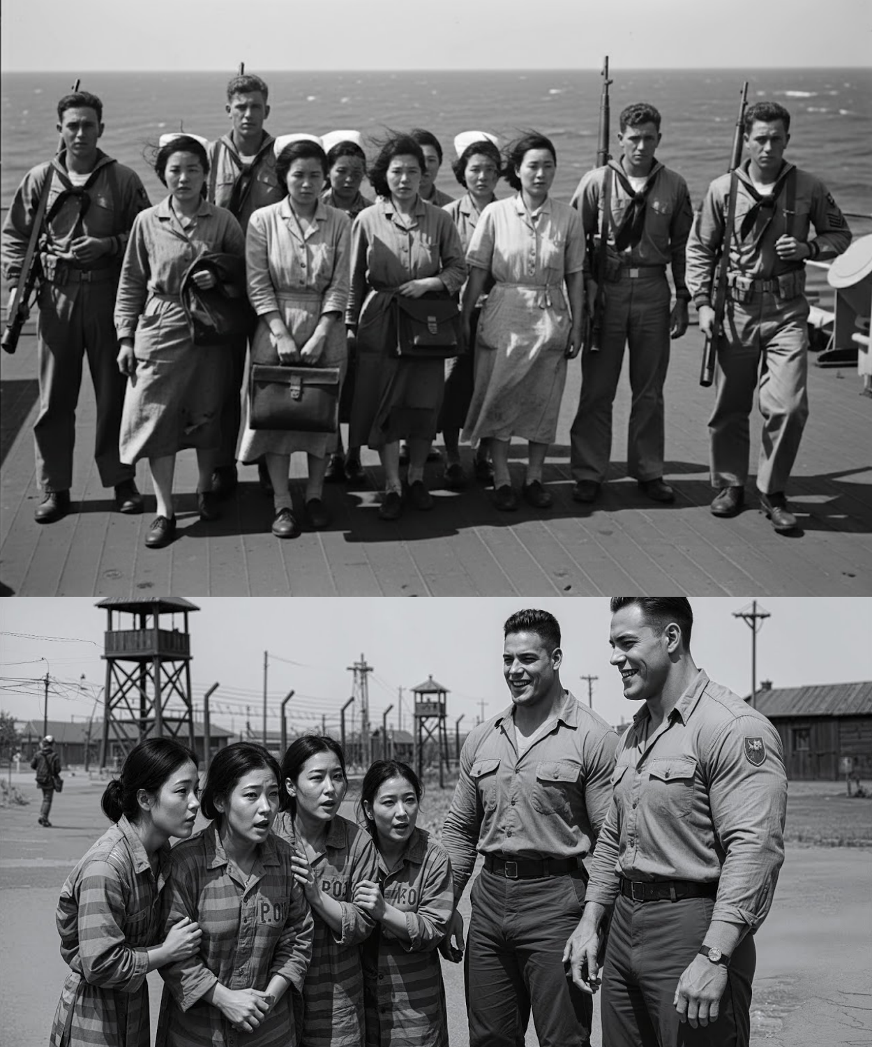 Female Japanese POWs were Shocked When they Saw Tall and Handsome Men In America