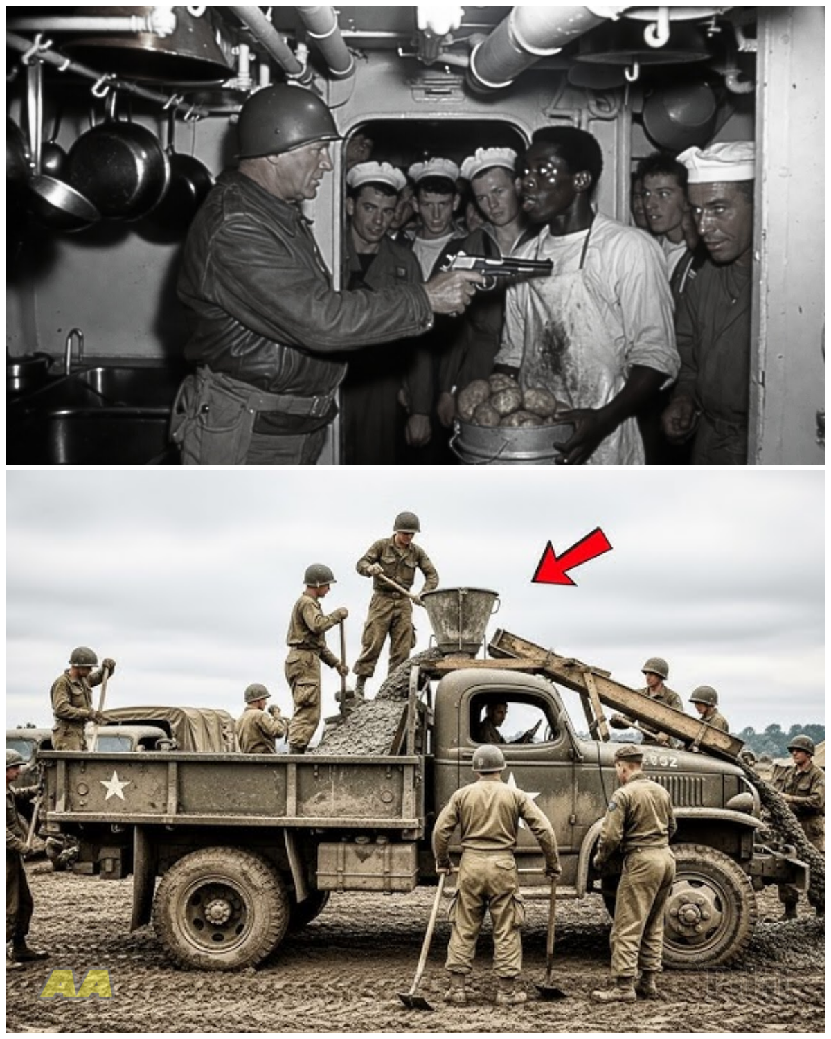 What Patton did when a naval cook sank three German Type IX submarines in 30 minutes