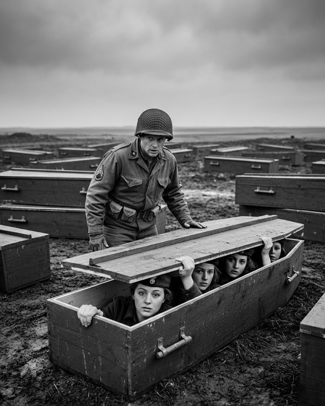 German POW Girls Were Hidden in Coffins Meant for Soldiers — One American Noticed Coffin Moving