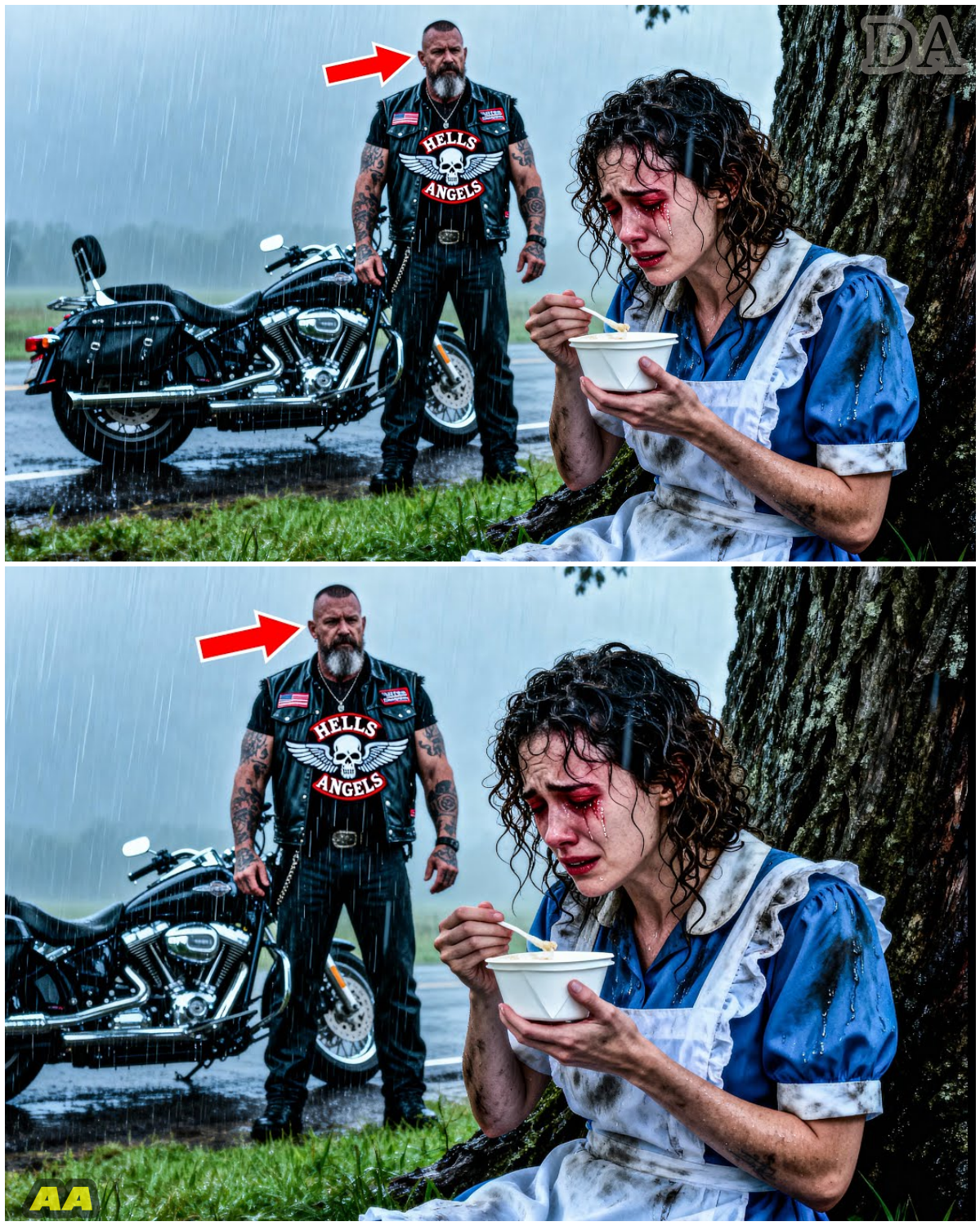 The Biker’s Unseen Shield: A Heart Beyond the Patches