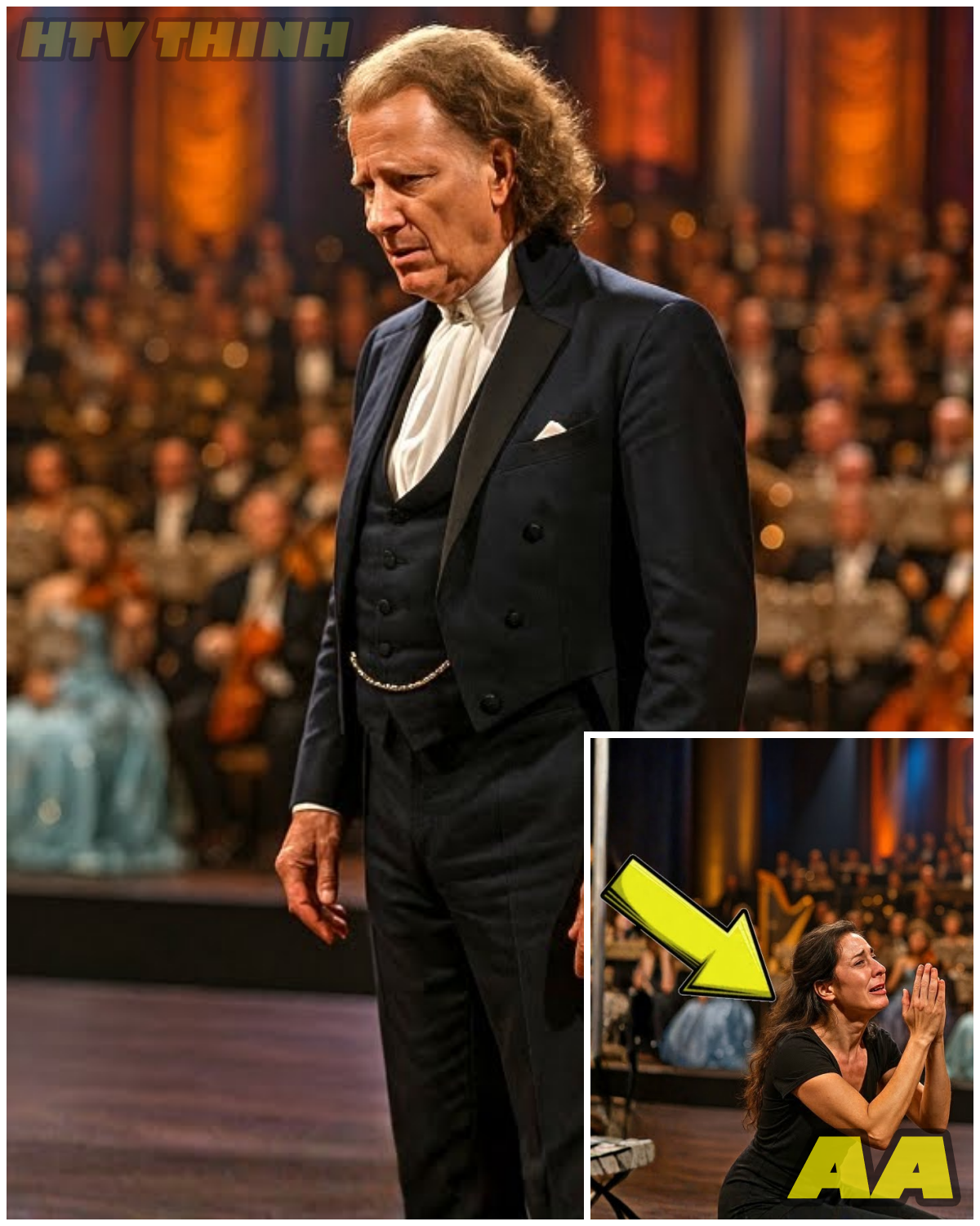 😱 IN MAASTRICHT, A WOMAN FALLS ON KNEES IN FRONT OF ANDRÉ RIEU… WHAT HE THEN DOES STIFFEN THE HALL 😱 – HTT