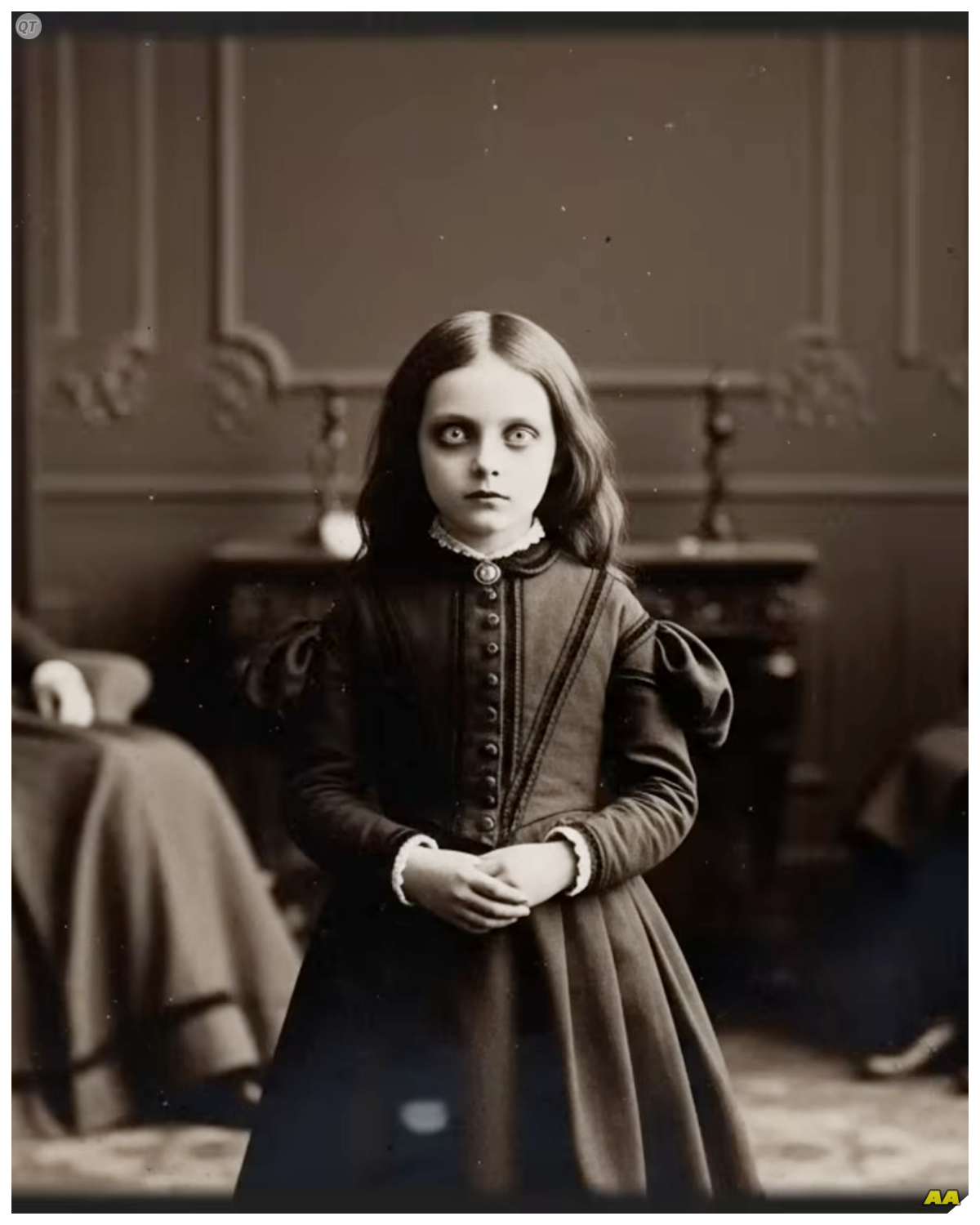 (1874, Mary Whitmore) The Girl Doctors Couldn’t Explain  In the autumn of 1874, within the gas lit halls of Boston’s intellectual elite, a 9-year-old girl named Mary Whitmore, became the focus of the most perplexing and terrifying medical file in the city’s history.  Dr.Alistister Finch, a man of science and a protege of the famed Oliver Wendell Holmes, Senior, filled four volumes of private case notes detailing a child whose quiet presence seemed to unravel the very fabric of the human mind.  To the society that had welcomed her, Mary was a portrait of orphaned innocence, a cherubic face with eyes the color of a stormy sea.  But beneath that placid surface, Dr.  Finch documented a phenomenon that defied the era’s burgeoning understanding of medicine and psychology.  For one year, five individuals in her immediate circle descended into madness, despair, or complete.  Catatonia, a shadow that fell upon a prominent Beacon Hill family, a series of tragedies that were never linked by law, but were all connected by a little girl whose gentle smile never quite erased the chilling stillness in her gaze.  The official hospital records were later classified and archived, obscured by medical jargon and professional discretion.  But the uncensored truth found in Dr.Finch’s private journals reveals a form of darkness that challenges everything we believe about the power of a child’s influence and the fragility of the human psyche…………..