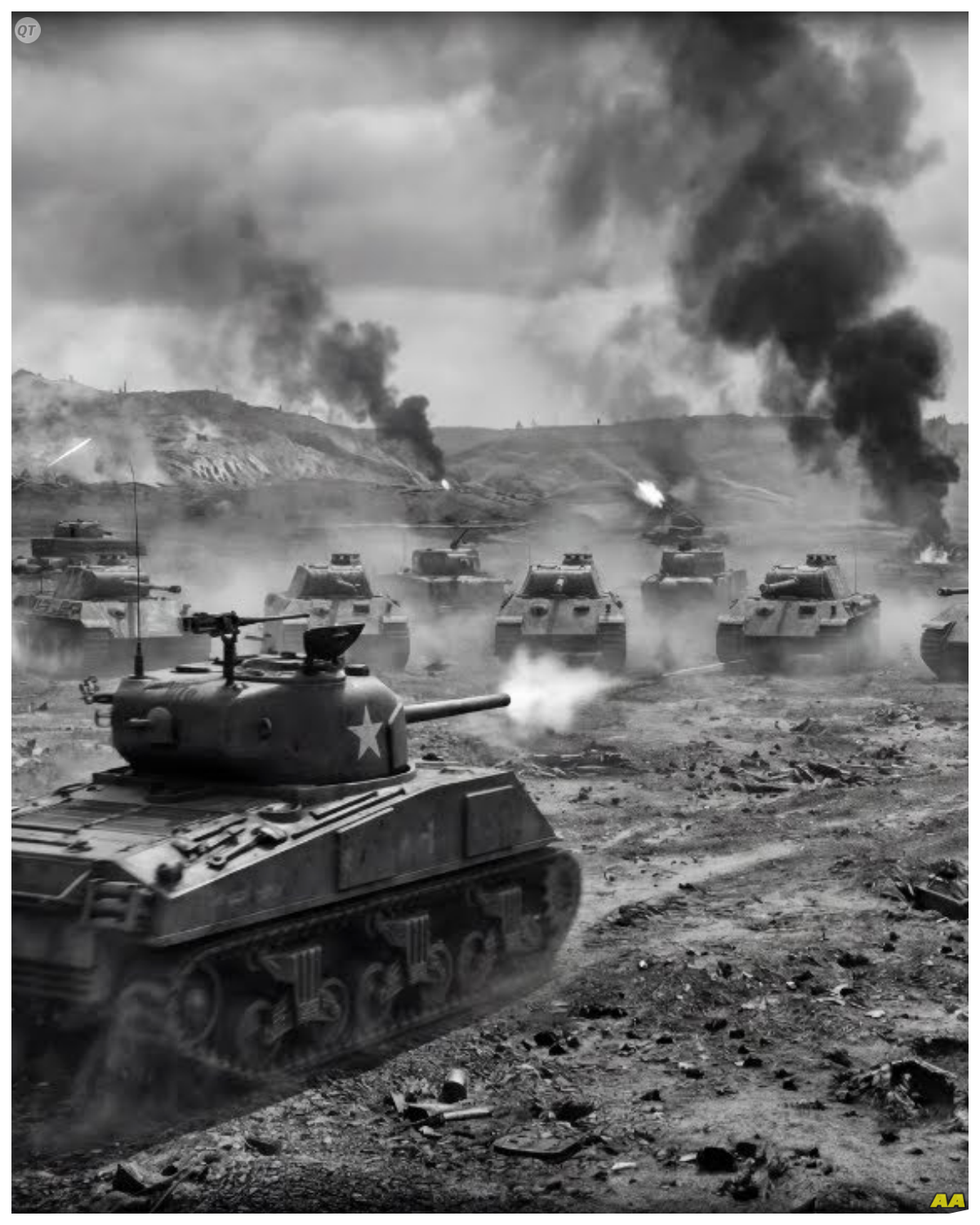 When 12 Panthers Surrounded His Lone Tank — This Commander’s Stupid Reverse Tactic Killed Them All  The engine dies.  Staff Sergeant Lafayette P sits frozen in the commander’s cupula of his M4 Sherman tank, hand still on the radio switch.  Through the pre-dawn fog near Minster Bush, Germany, shapes are materializing, dark, angular, massive.  Panthers pool counts them in the mist.  3:00, 9:00, 12:00.  The 45tonon German killing machines are emerging from tree lines in a closing semicircle.  He counts eight, no 10, 12 panthers, their long 75 mm barrels sweeping the killing ground like the antenna of hunting insects.  It is September 19th, 1944, and Pool has just made the worst tactical decision of his war.  His Sherman, the third tank he has named in the mood, sits alone in a shallow depression southeast of Aan.  The rest of his platoon is 800 yardds behind the ridgeel line, waiting for his signal to advance.  But P, always aggressive, always pushing forward, had crept ahead to scout German positions in the pre-dawn darkness.  Now the sun is rising, burning away the fog, and he has driven straight into the center of an entire German Panzer company.  The mathematics of this engagement are brutally simple.  A Panther’s 75 mm KWK42 gun can penetrate his Sherman’s frontal armor from 2,000 yards……….. Full in the comment 👇