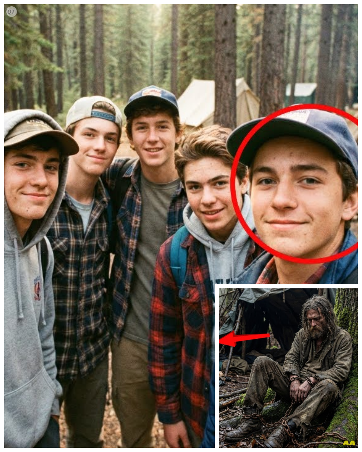 Young Campers Vanished in 1991 — One Returned 10 Years Later With a Shocking Story… In the humid summer of 1991, five teenage boys, Wesley Lynch, David Pervvis, George Willis, Daryl Jooshi, and Chris Allen, vanished without a trace from Camp Timber Ridge, nestled deep in the old growth forests of Washington State. They were last seen heading toward the forbidden Devil’s Hollow. When they failed to return for evening roll call, panic swept through the camp. The massive search operation that followed became one of the largest in state history, involving hundreds of people scouring the unforgiving terrain for months. Despite a relentless 3-month effort, not a single clue emerged, and the five boys were eventually declared legally dead. Their families were left to endure a decade of agonizing, unanswered grief. But on a scorching August day in 2001, a motorist on Highway 101 discovered a man collapsed on the shoulder, emaciated, scarred, and barely conscious with the marks of heavy chains on his body. When paramedics asked his name, he whispered through cracked lips, “Wesley Lynch, Camp Timber Ridge, 1991. A DNA test confirmed the impossible. The boy who vanished 10 years earlier had survived. The man who returned was alive, and the horror he would describe. A decade of captivity under a delusional hermit defied belief. The chaos began not with a scream, but with the hollow echo of silence. When Wesley Lynch, David Pervvis, George Willis, Daryl Jooshi, and Chris Allen failed to appear for the 6 p.m. dinner bell that humid July evening in 1991……..