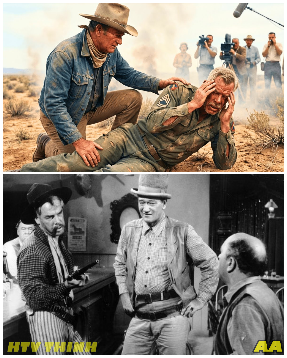 He Couldn’t Stand After the Blast 💥 What John Wayne Did for Lee Marvin That Hollywood Never Knew