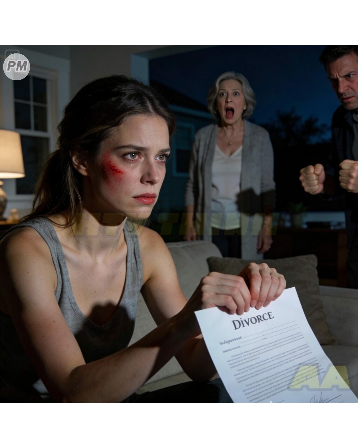 When my husband slapped me for not cooking while he had a 104°F fever, I signed the divorce papers. My mother-in-law yelled at me, “Who do you think you’re scaring? If you leave this house, you’ll end up begging in the street.” But I answered her with a single sentence that left her completely speechless…