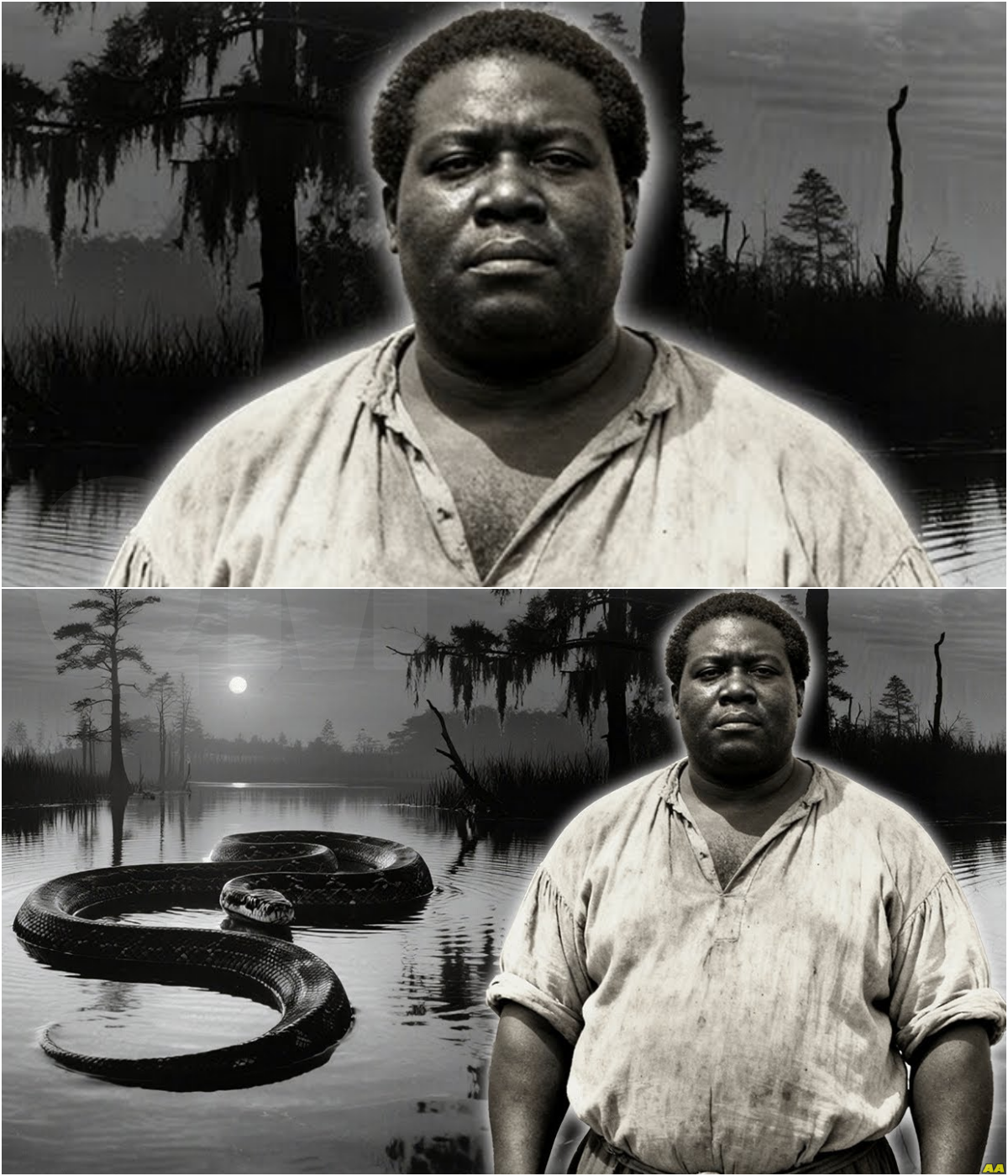 (1849, Georgia) The incredible story of the giant enslaved man who fought a titanoboa to save a girl