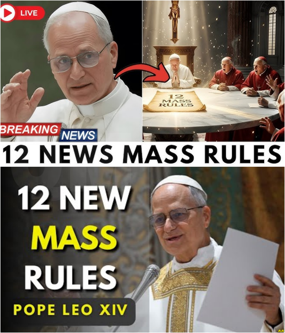 Pope Leo XIV Reveals 12 New Mass Rules — The Church Will Never Be the Same Again