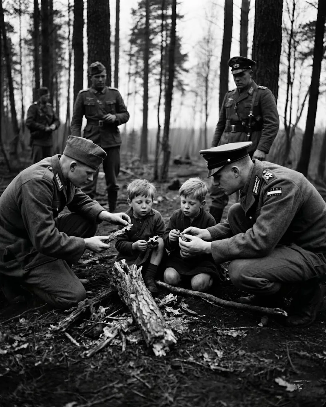 German Children Were Found Eating Tree Bark After 8 Days Alone — What American Troops Fed Them