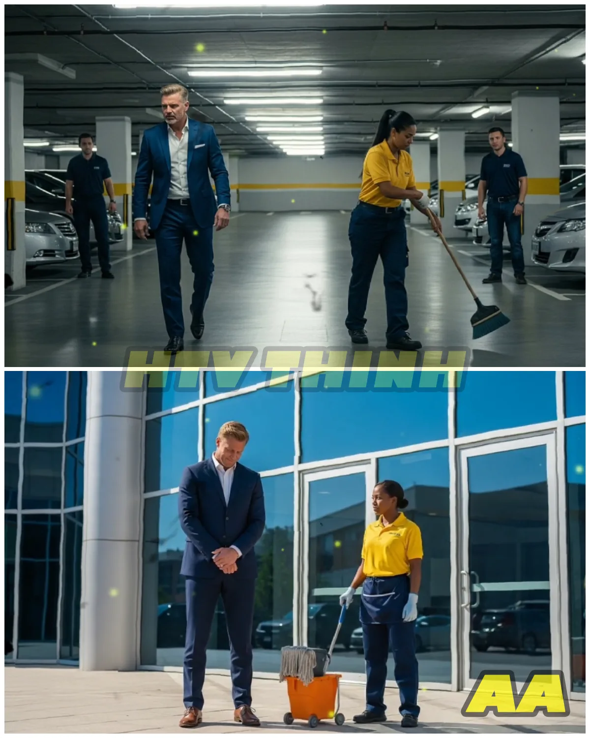 🚗💥🧹 “A Millionaire Attacked a Janitor in a Parking Lot — Then She Calmly Said ‘You Picked the Wrong Woman’” 😳🔥