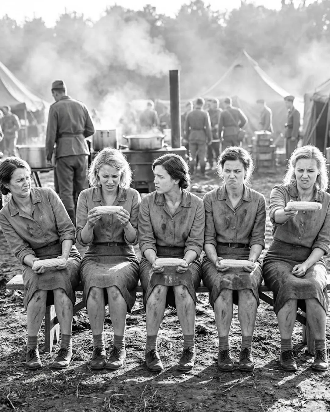 “Is This Pig Food?” – German Women POWs Shocked by American Corn… Until One Bite