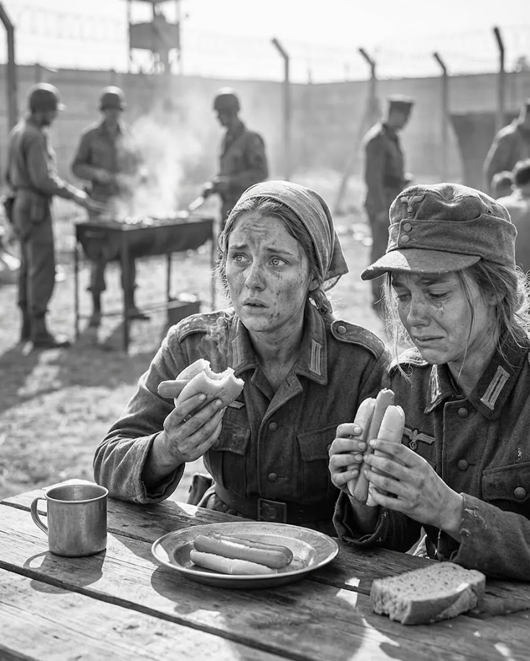 “This Can’t Be Real Food” – German Women POWs Break Down After Their First American Hot Dog