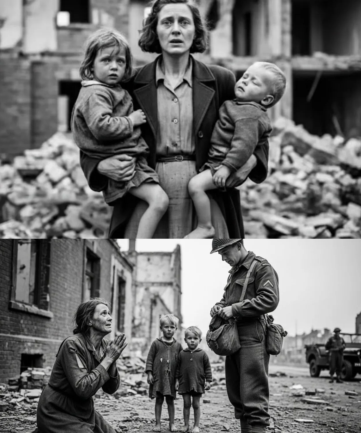 German Mother Begged A British Soldier for Food, What He Did Next Shocked Her