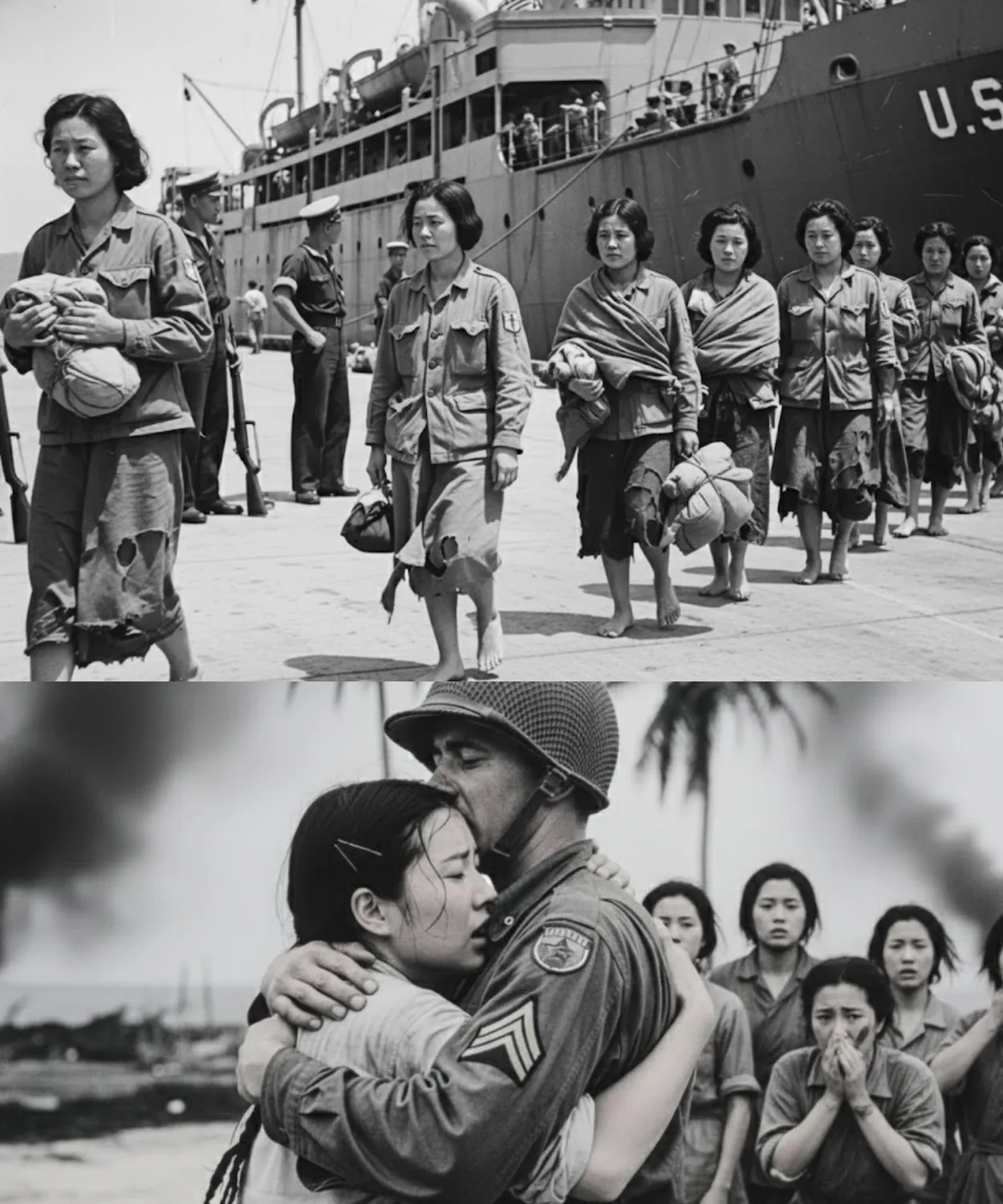 “Are These Even Real Men?” — Japanese Women POWs Shocked When They First Saw U.S.Soldiers