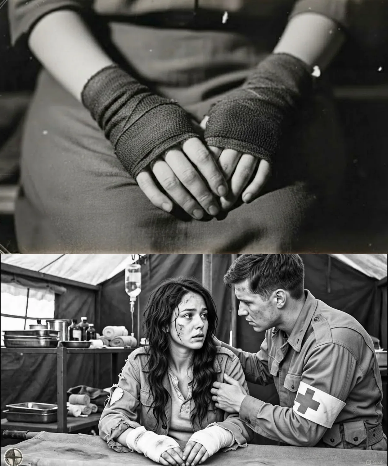 “It Burns So Bad!” — German POW Woman Stunned as Americans Saved Her Hands