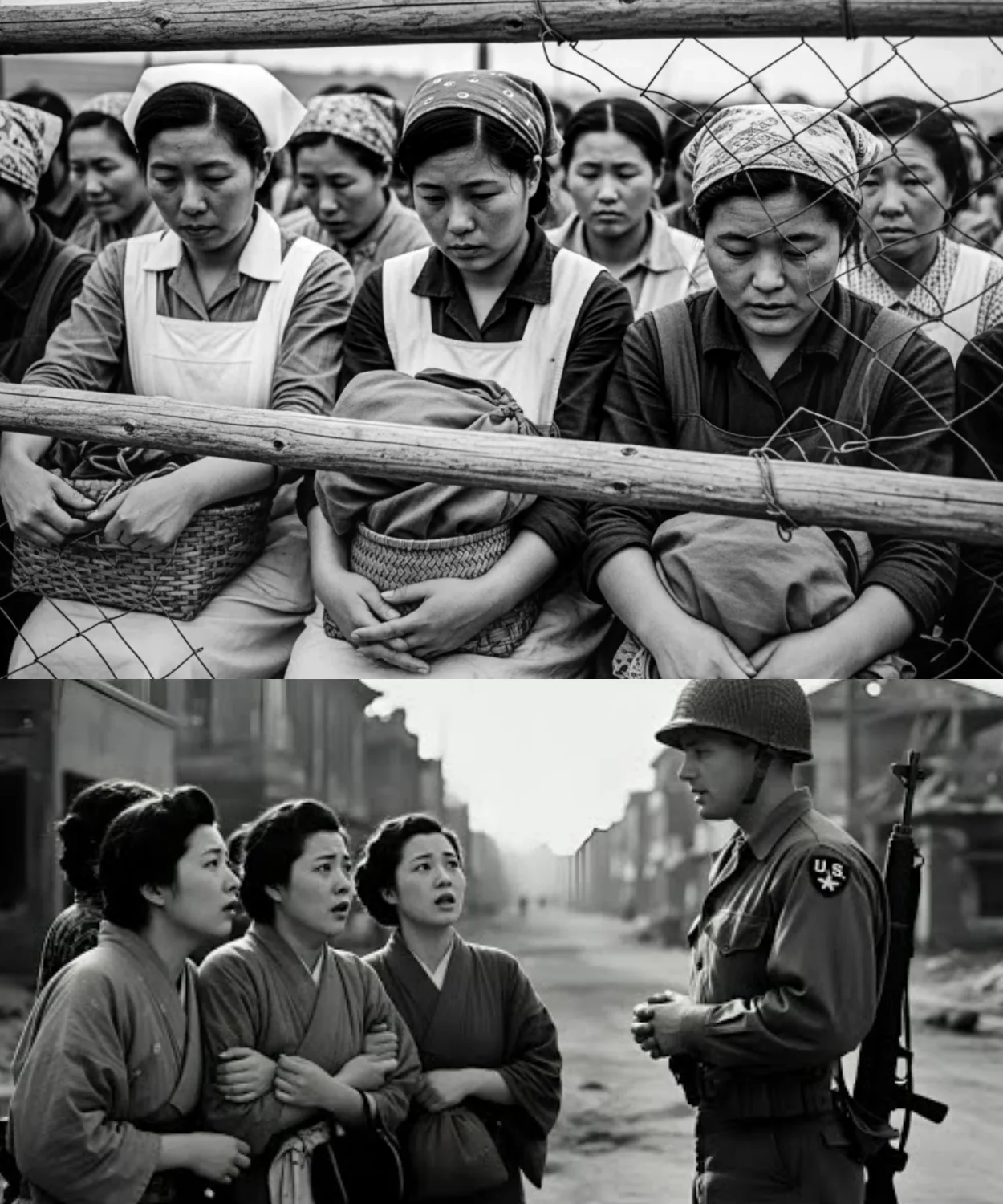 Japanese Women Were Shocked When U.S.Guards Spoke Kindly After Surrender