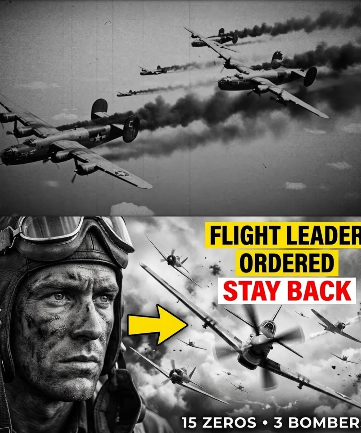 His Flight Leader Ordered Him to ‘Stay Back’ — He Dove Through 15 Zeros to Save 3 Crippled Bombers