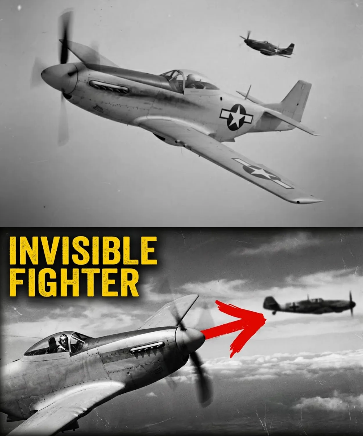 “Where Did It Come From?” — German Pilots Lost 6 Fighters to a Camouflaged P-51 in 90 Seconds