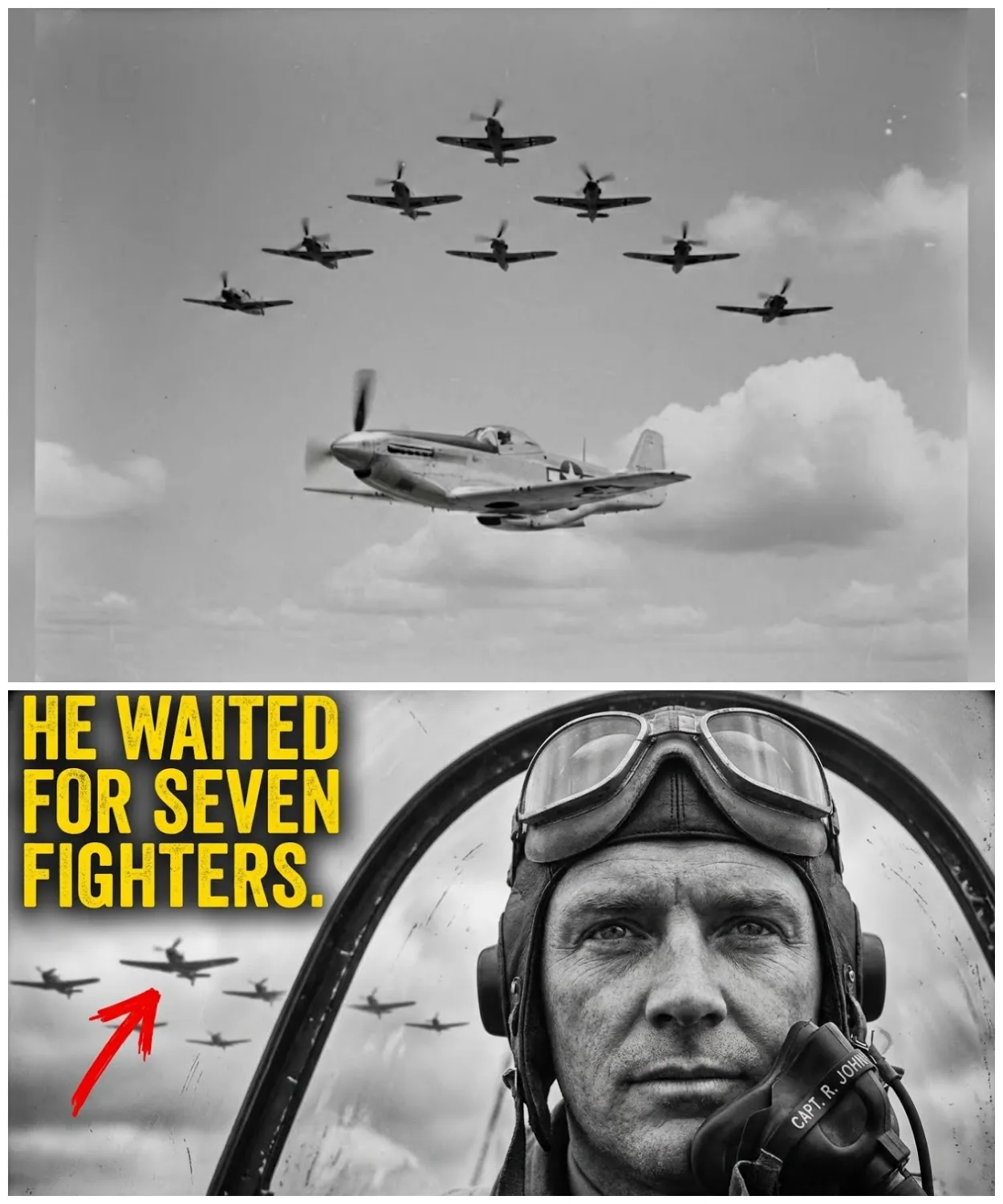 “Abort! Abort!” — German Radios Panicked When the Quiet Pilot Snapped a 7-Plane Ambush