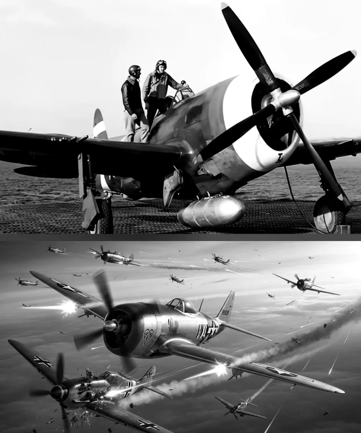 P-47 Thunderbolt: When 8x .50 Cals RAINED LEAD On German Pilots (Luftwaffe Nightmare)