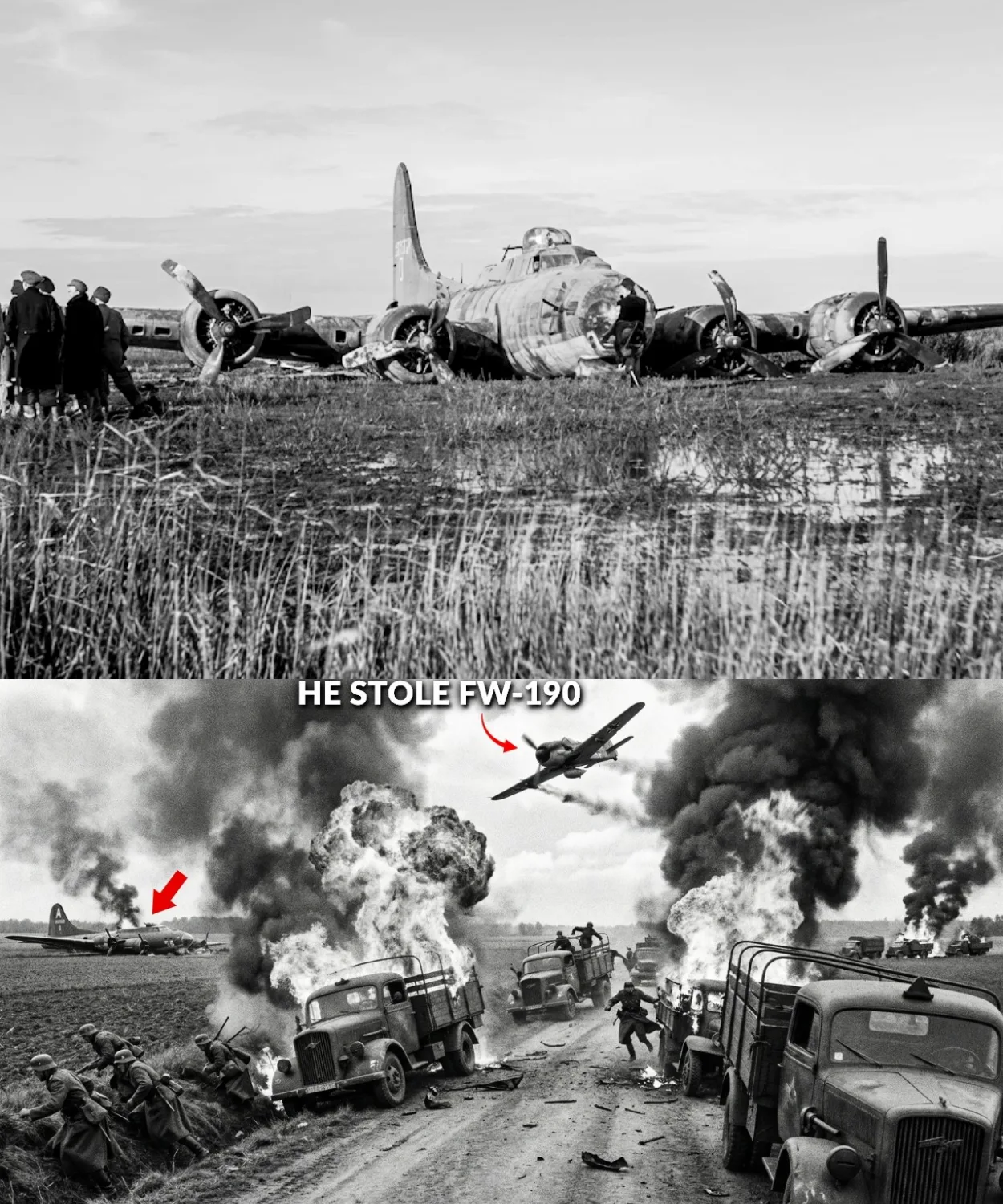 His B-17 Crashed in Germany — So He Stole a Fw-190 and Strafed 12 Convoys