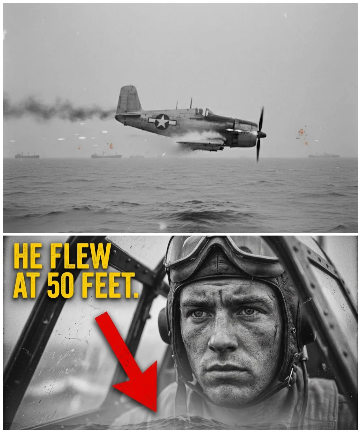 “He’s Over the Convoy!” — German Radios Panicked as Navy Fighter Dropped In Low ‪
