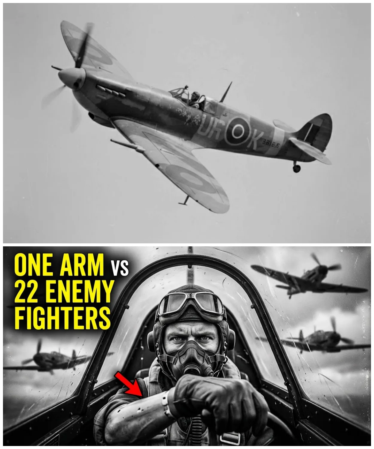 They Mocked This “Outdated” Spitfire — Until One Pilot Held Off 22 Enemy Fighters Alone