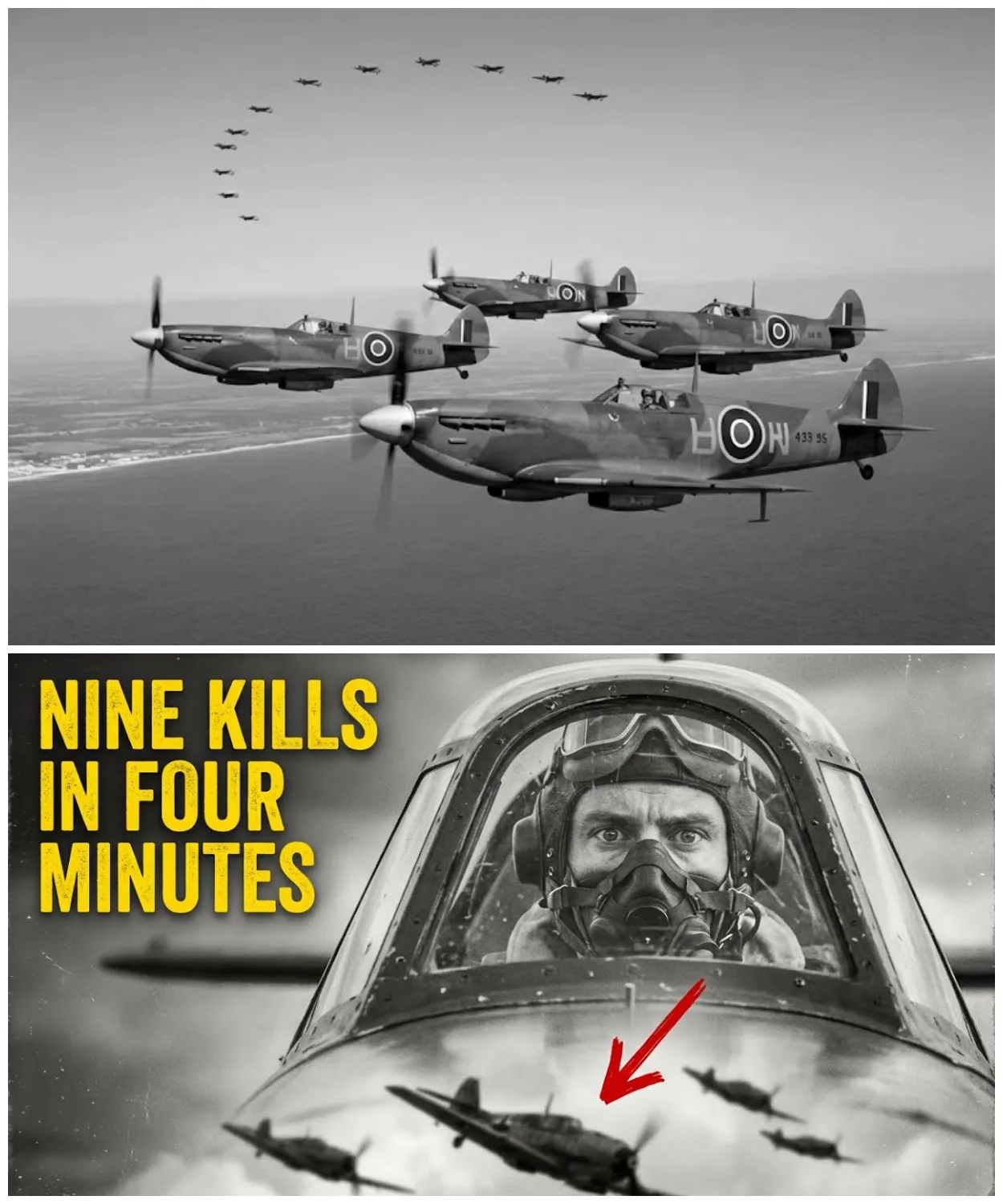 They Mocked His “Caveman” Dive Trick — Until He Shredded 9 Fighters in One Sky Duel