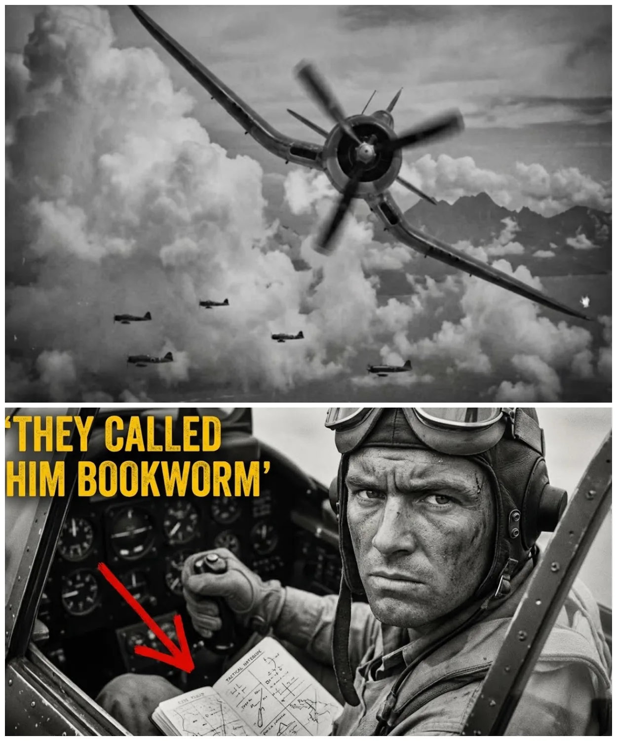 They Mocked the “Library Pilot” — Until He Used Pure Brainpower to Down 5 Japanese Fighters