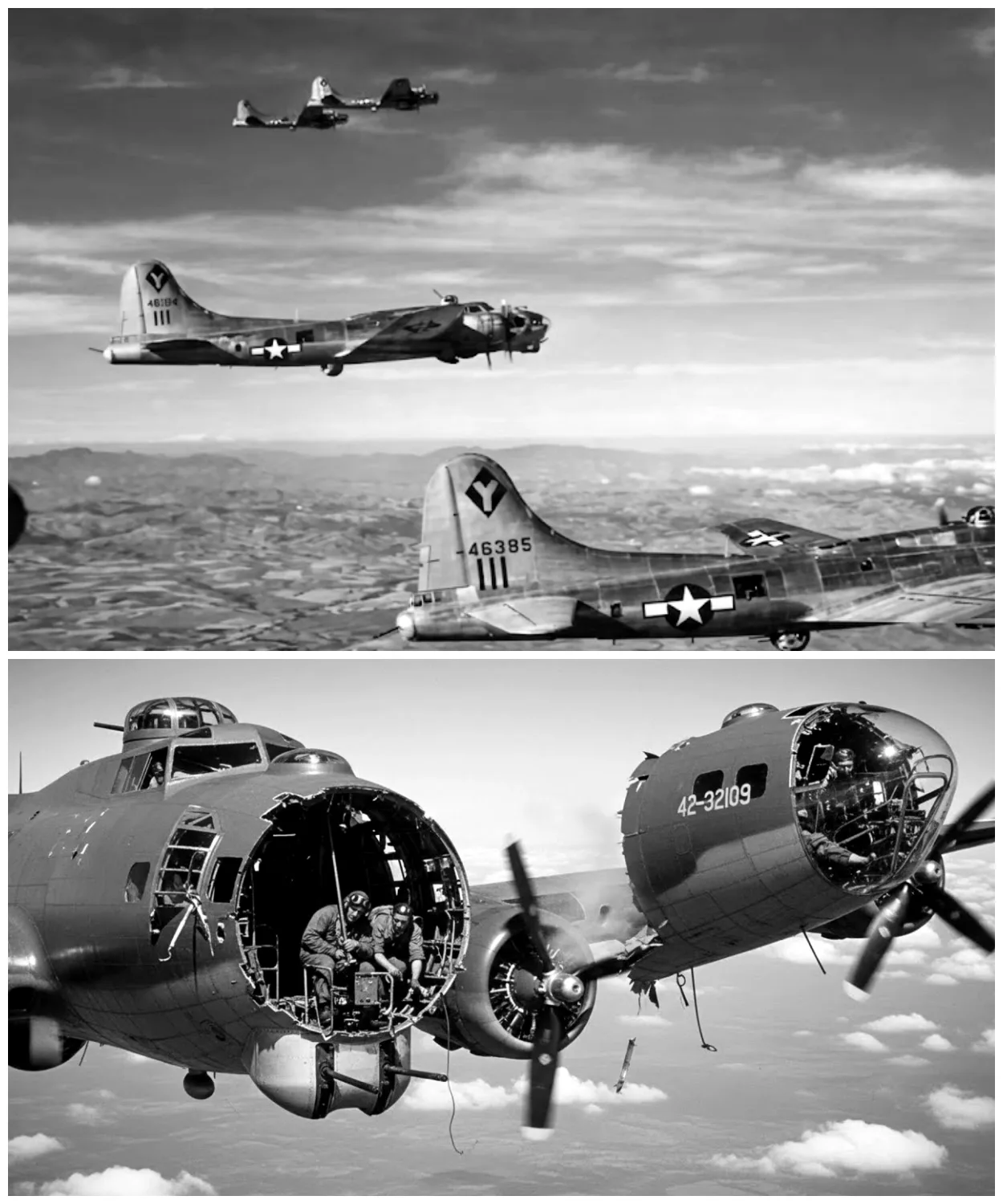 When This B-17 Lost Its Entire Nose — This Crew Flew 10 Minutes Pulling Bare Cables