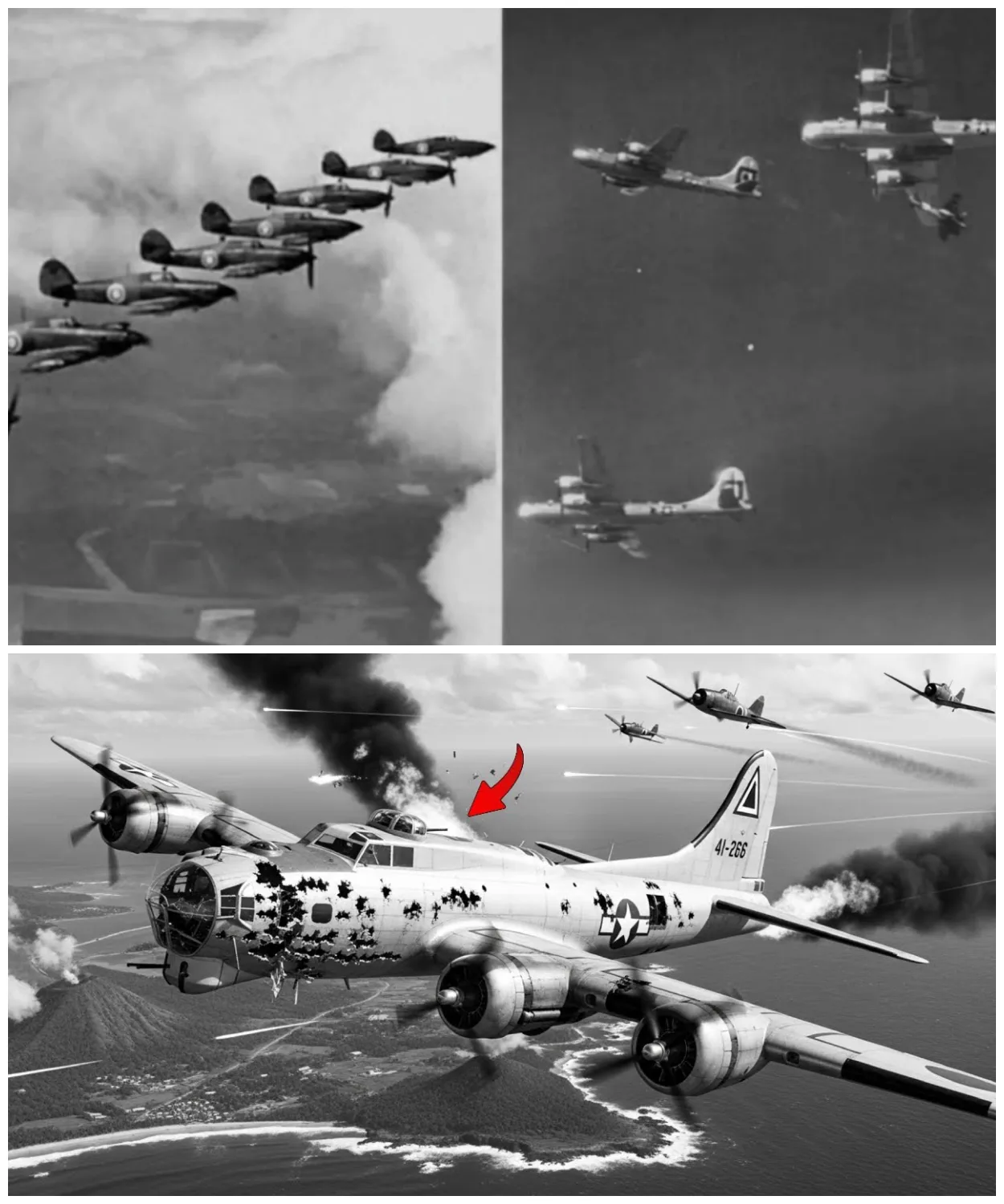 They Called This B-17 “Cursed” — Until One Crew Destroyed 17 Japanese Zeros Alone
