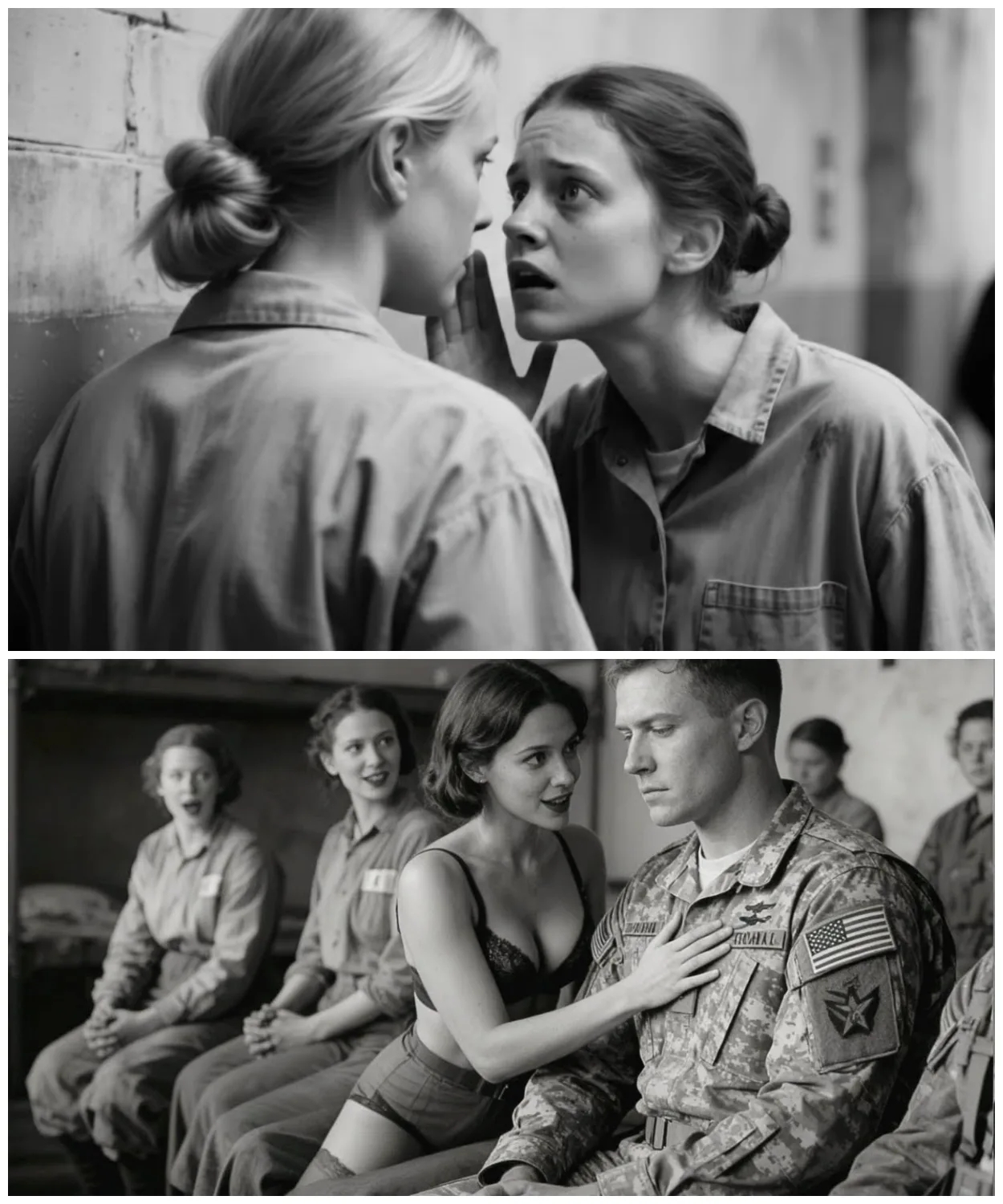 “They’re Bigger Than We Expected” — German POW Women React to Their American Guards