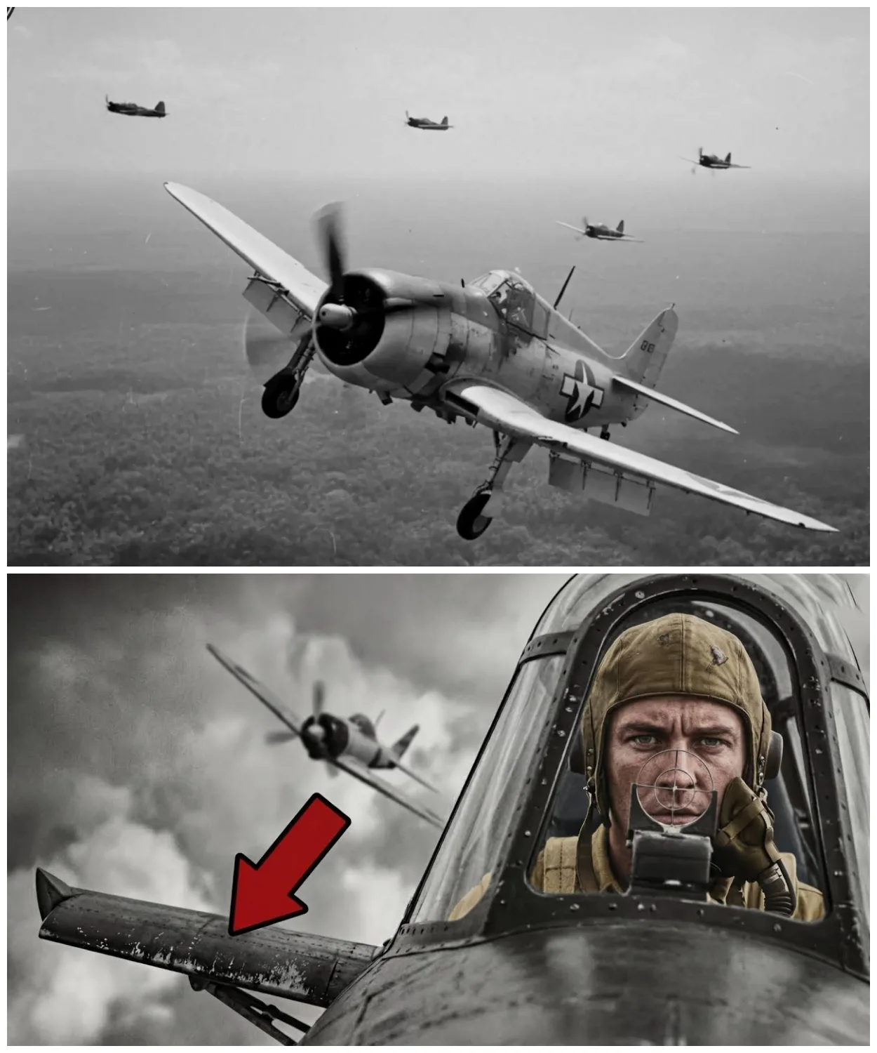 German Pilots Panicked as a Rookie P-51 Outspeed 9 FW-190s in a WW2 Dogfight