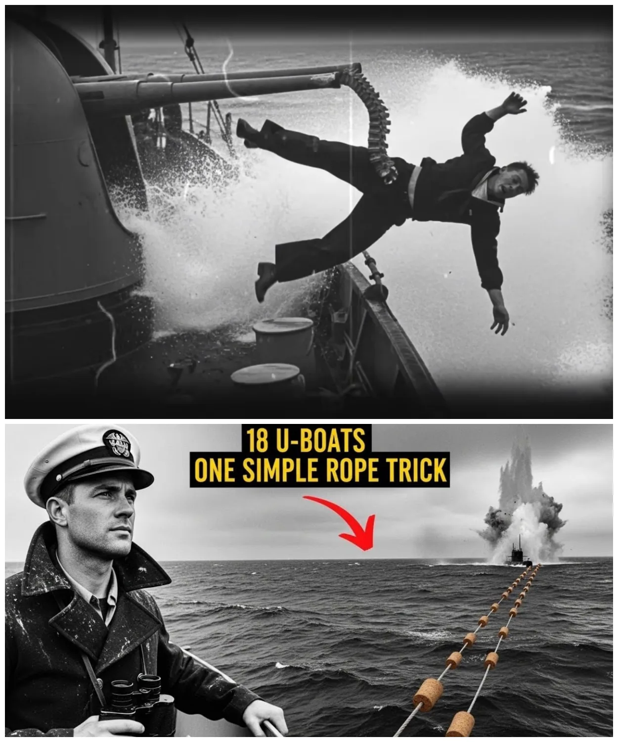 They Mocked His Rope Trick Until He Killed 18 German U-Boats in 8 Months😱