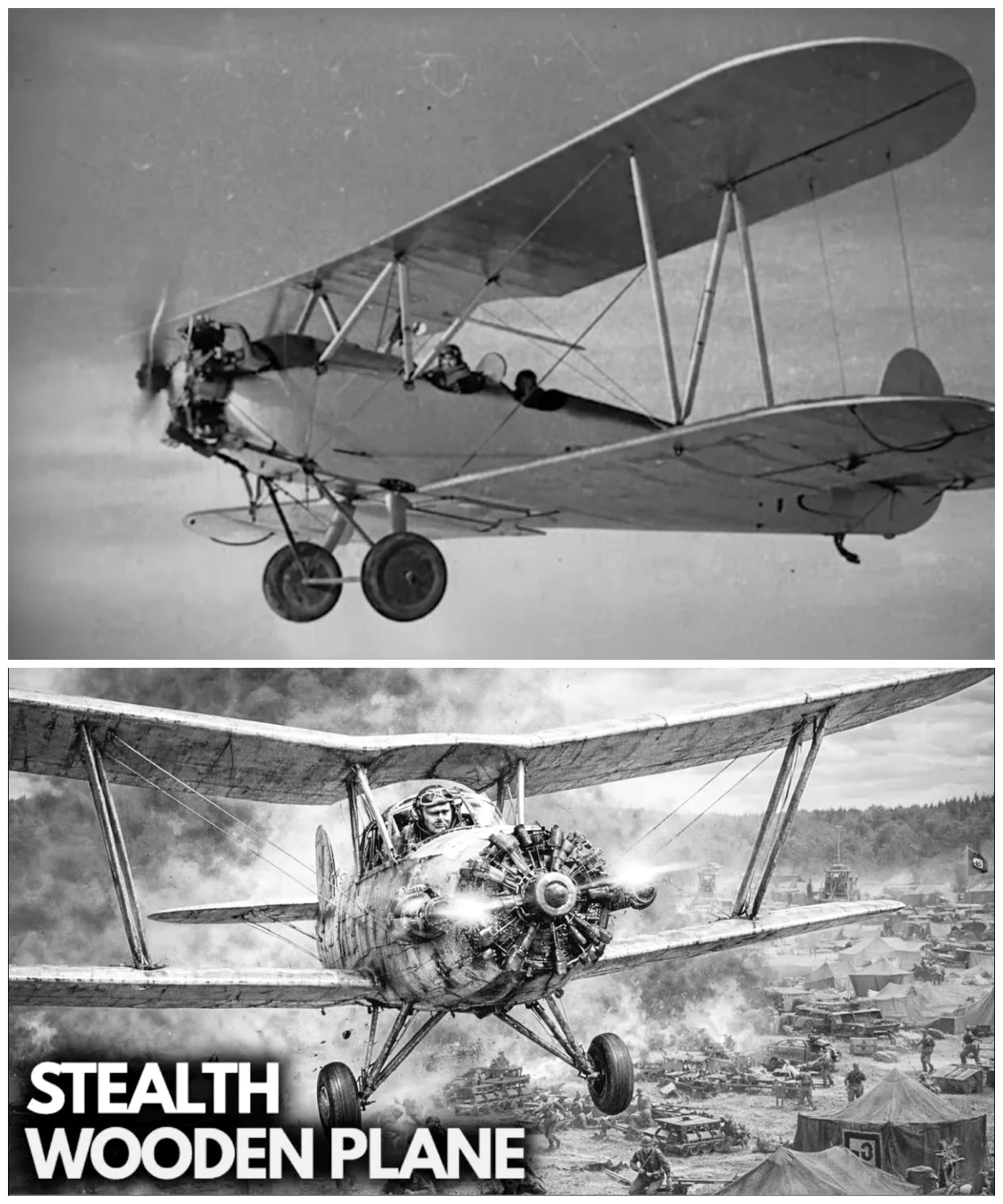 They Laughed At His “Wooden Plane” – Until It Bombed Their Camp In Silence