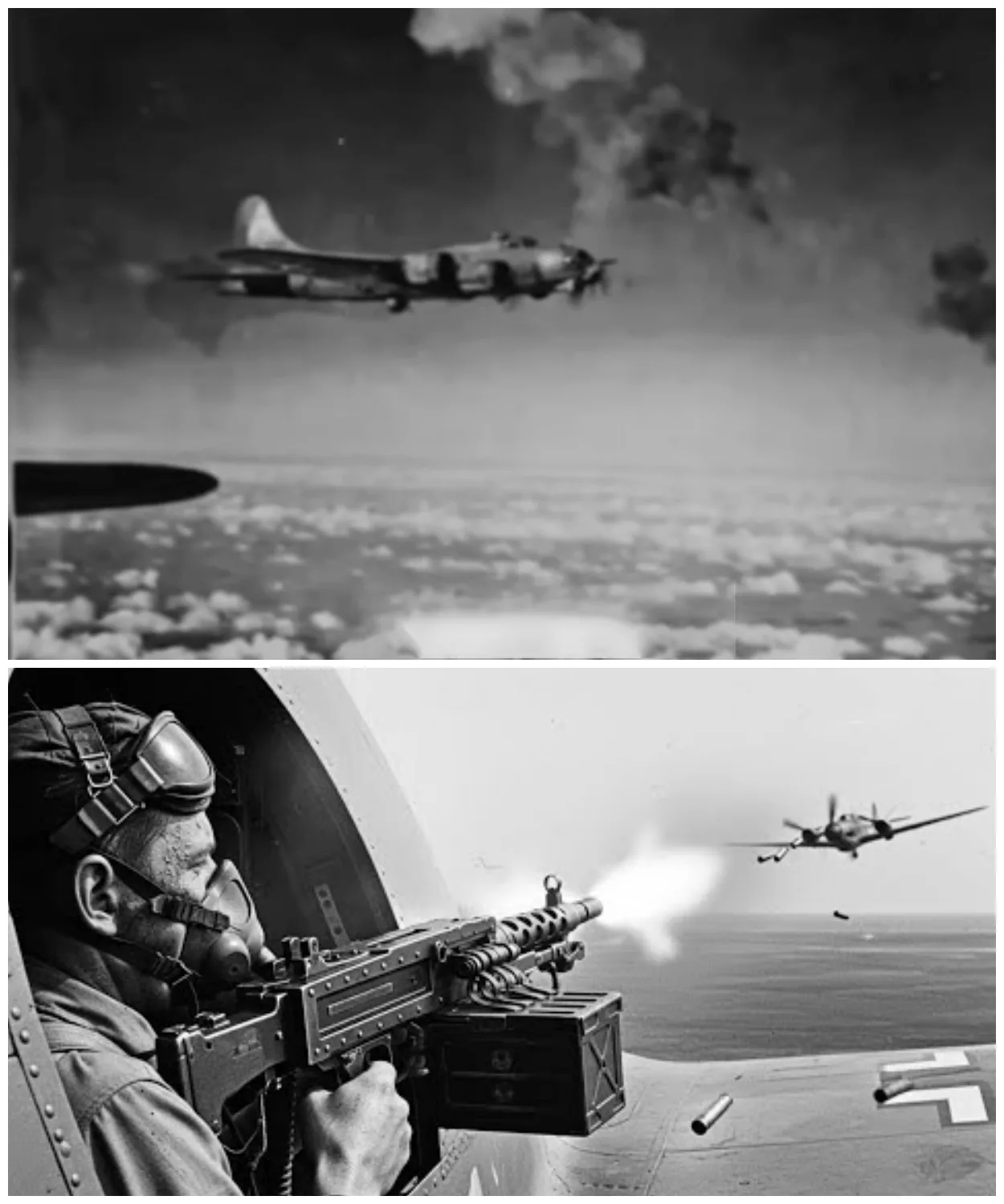 How One Gunner’s “Suicidal” Tactic Destroyed 12 Bf 109s in 4 Minutes And Changed Air Combat Forever