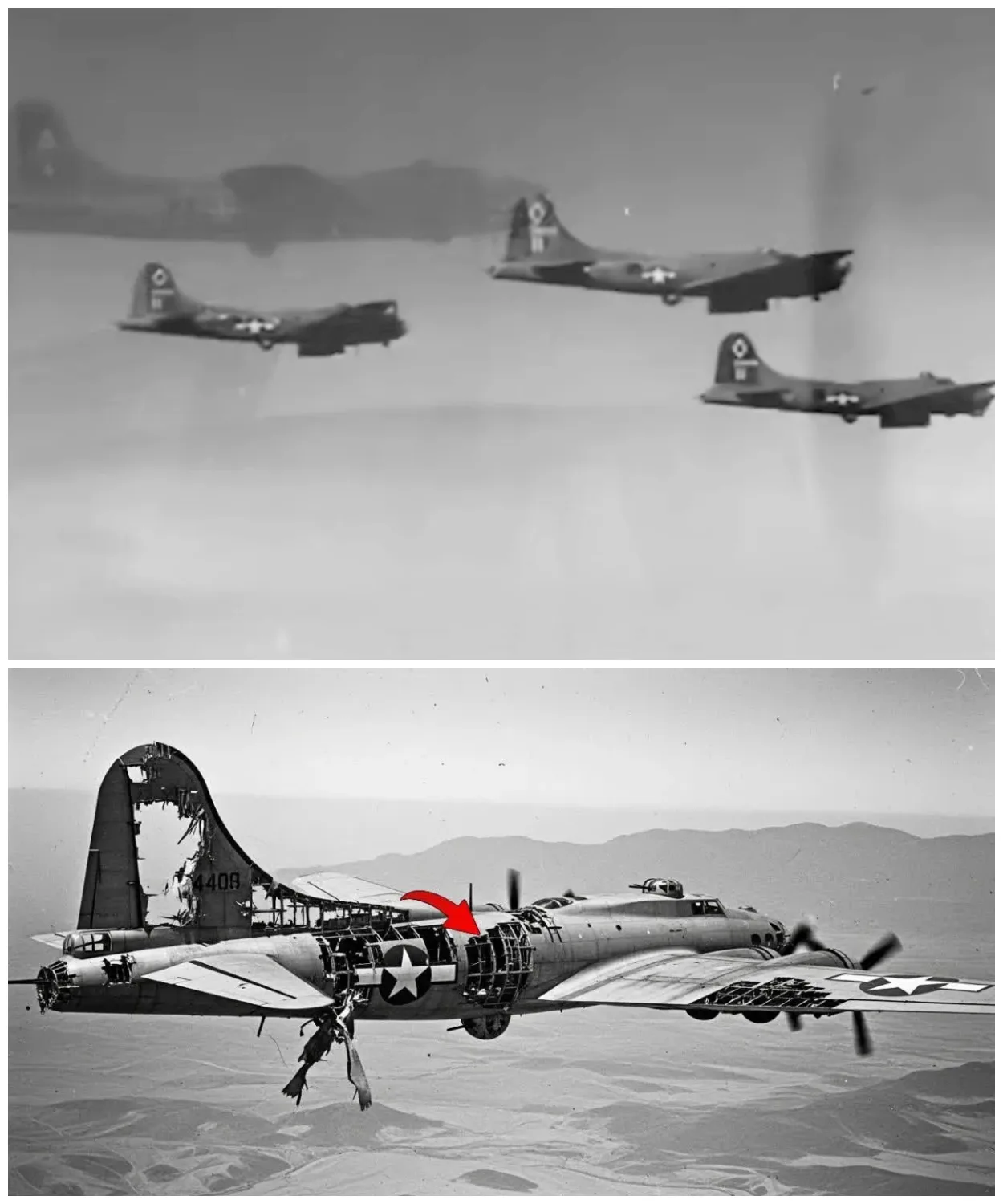 Germans Couldn’t Believe This B 17 Kept Flying — After Slicing Fuselage Completely Through