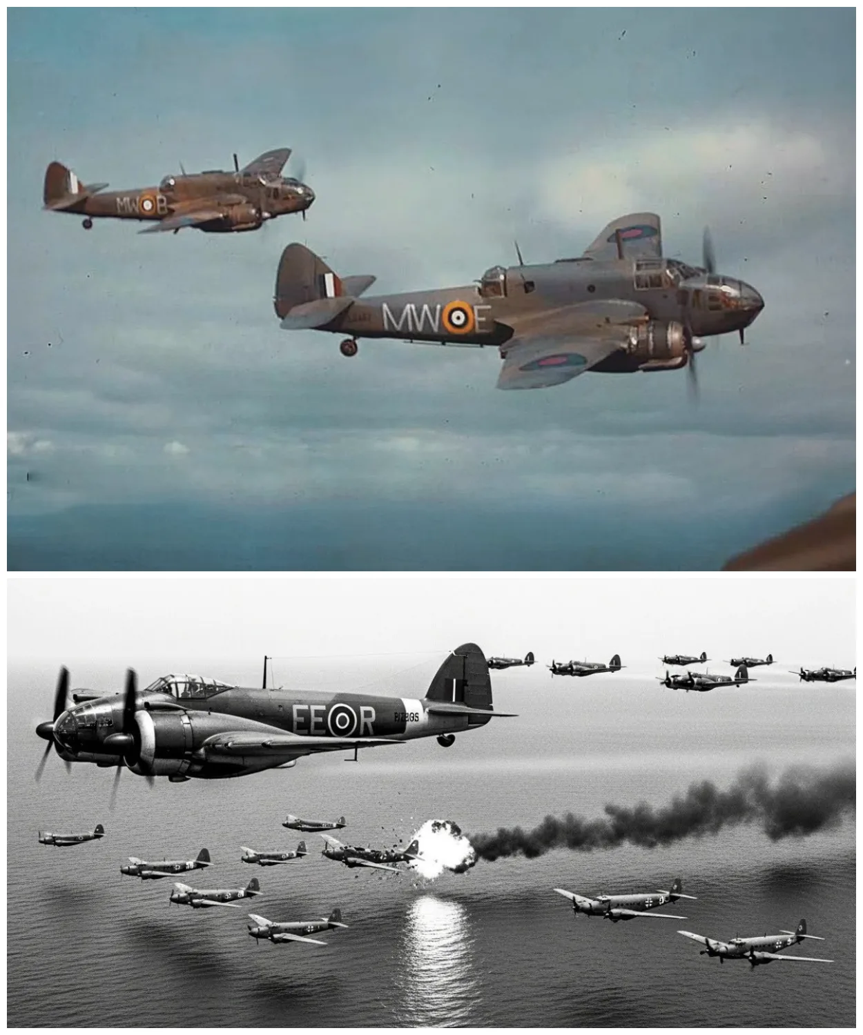 How 12 RAF Beaufighters Destroyed 21 German Transport Aircraft in 20 Minutes